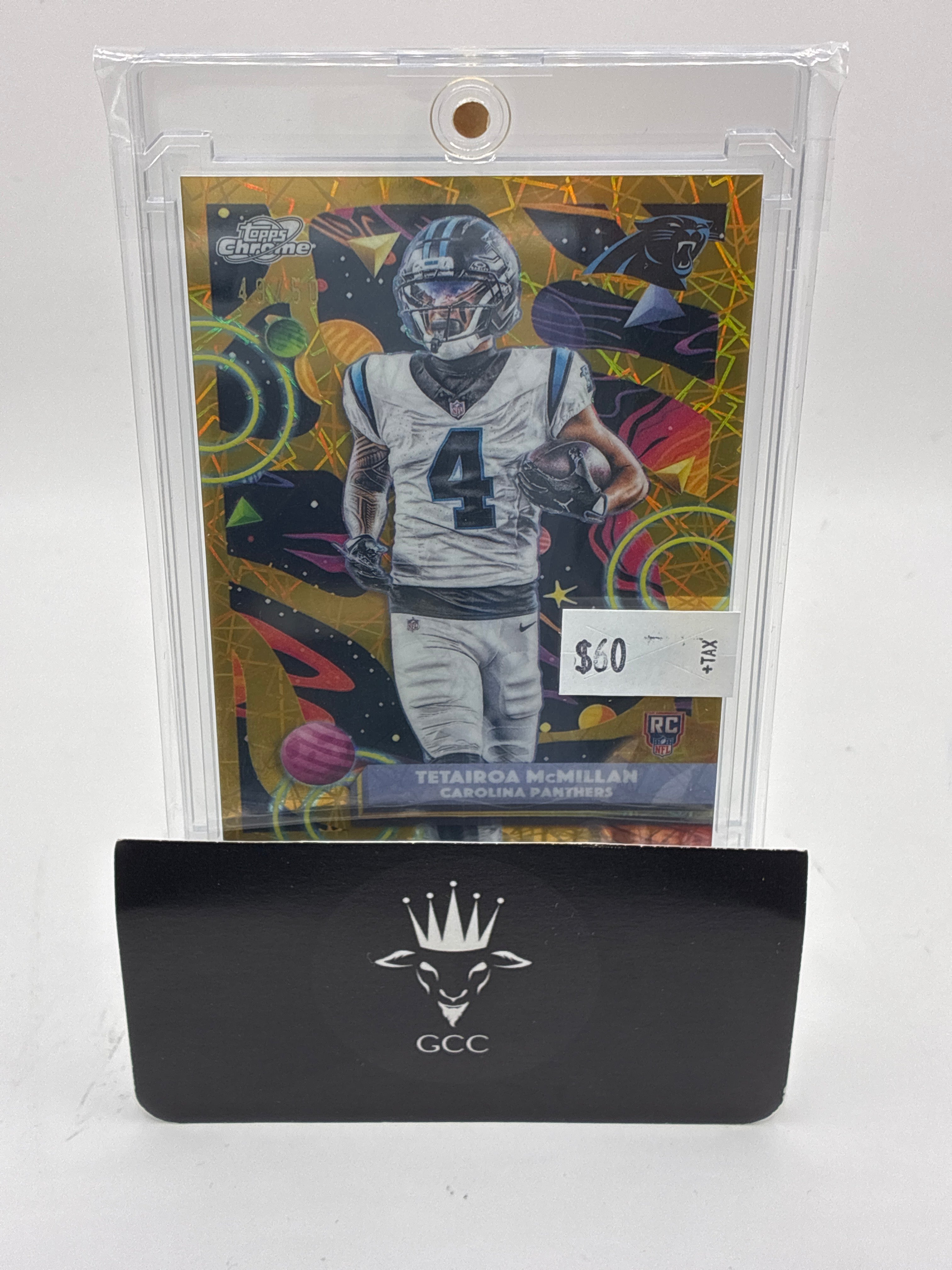 Topps Cosmic Chrome Tetairoa McMillan Gold 49/50