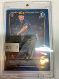 2026 Bowman Jacob Misiorowski #35 Chrome Navy Mojo Refractor 103/175