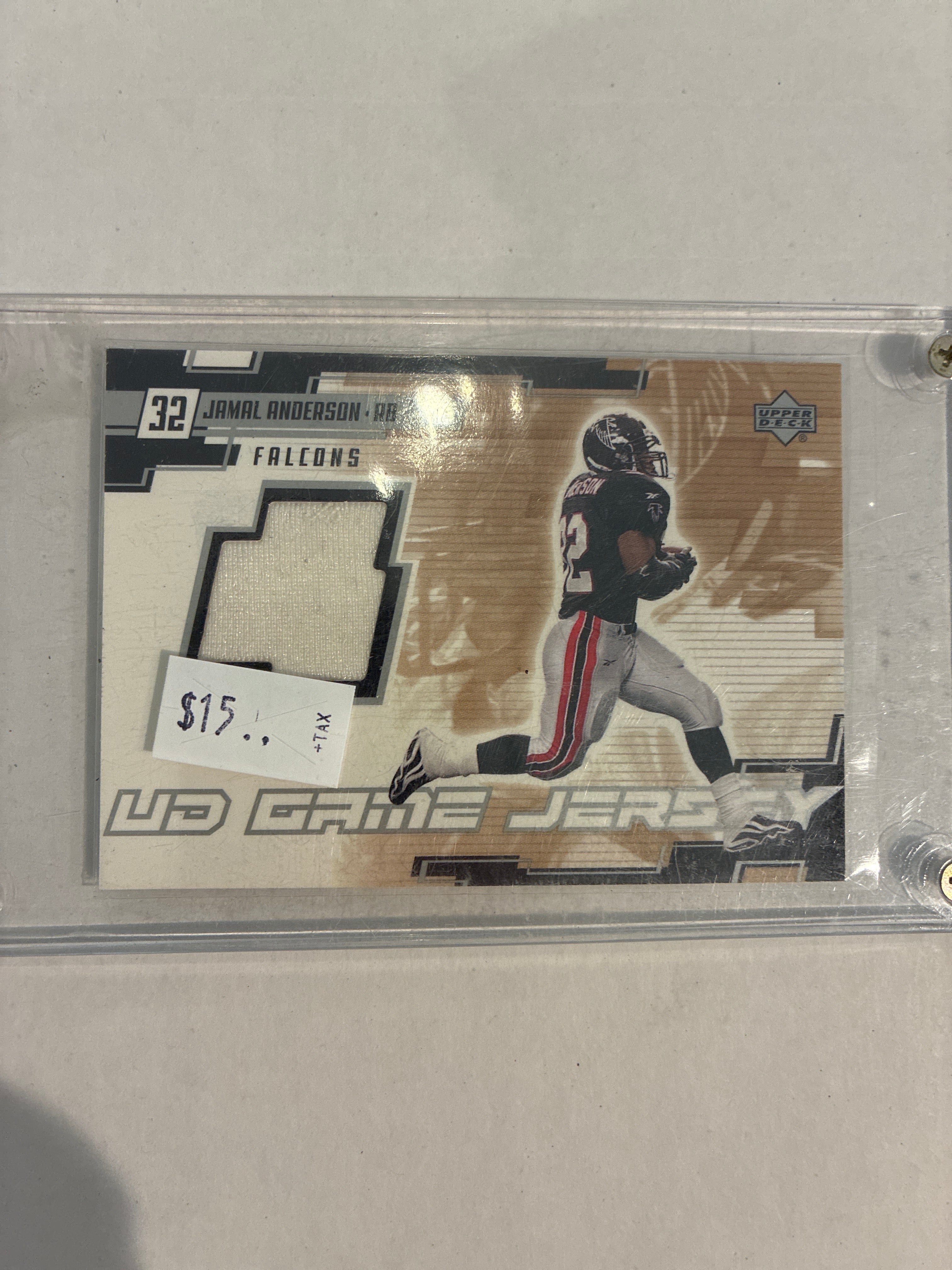 2000 Upper Deck Jamal Anderson UD Game Jersey