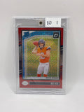 2024 Panini Donruss Optic Rated Rookie Bo Nix #209 Red Mojo Prizm