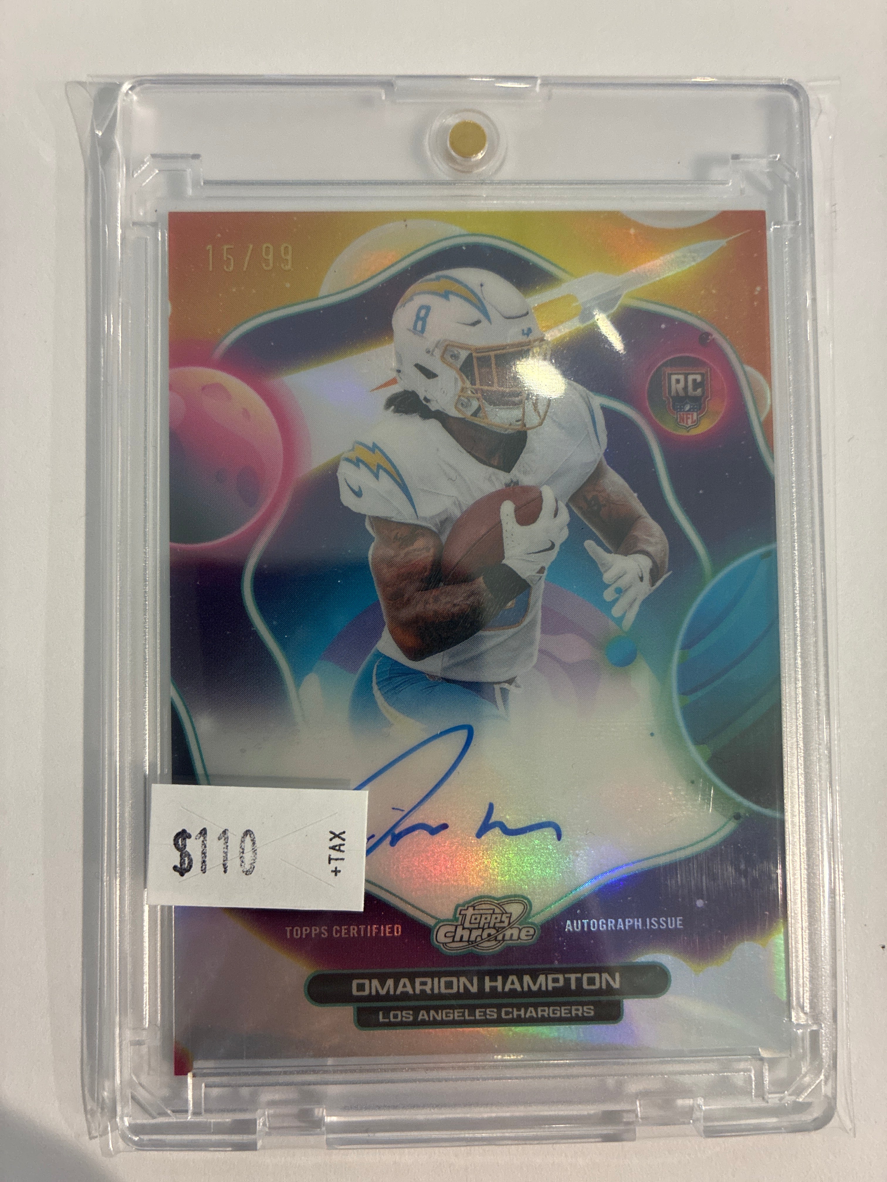2025 Topps Cosmic Chrome Omarion Hampton Auto 15/99