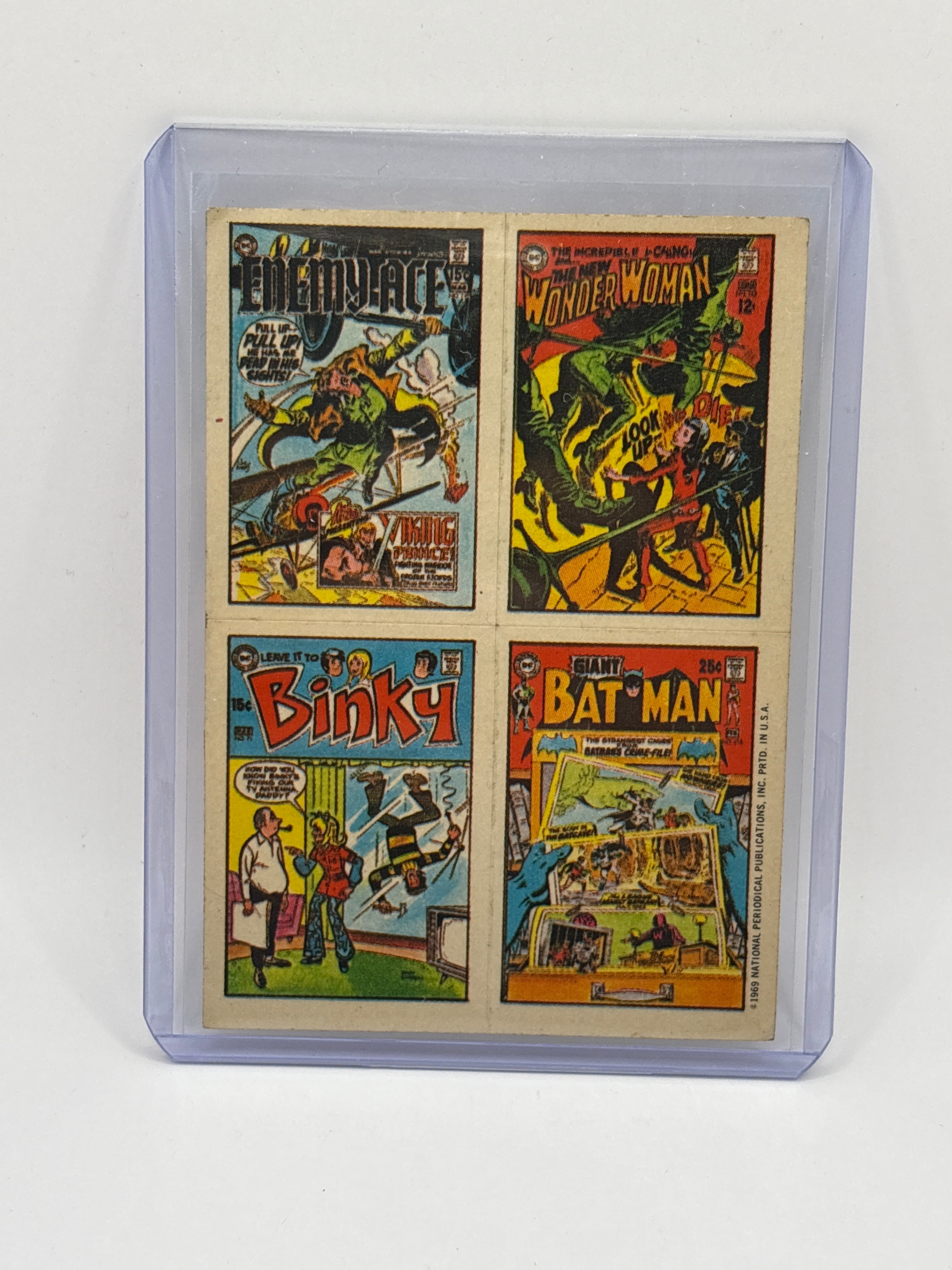 1970 COMIC COVER STICKER TOPPS  *BATMAN*