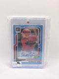 2026 Donruss Optic Eli Willits Rated Prospect Blue Auto 48/49