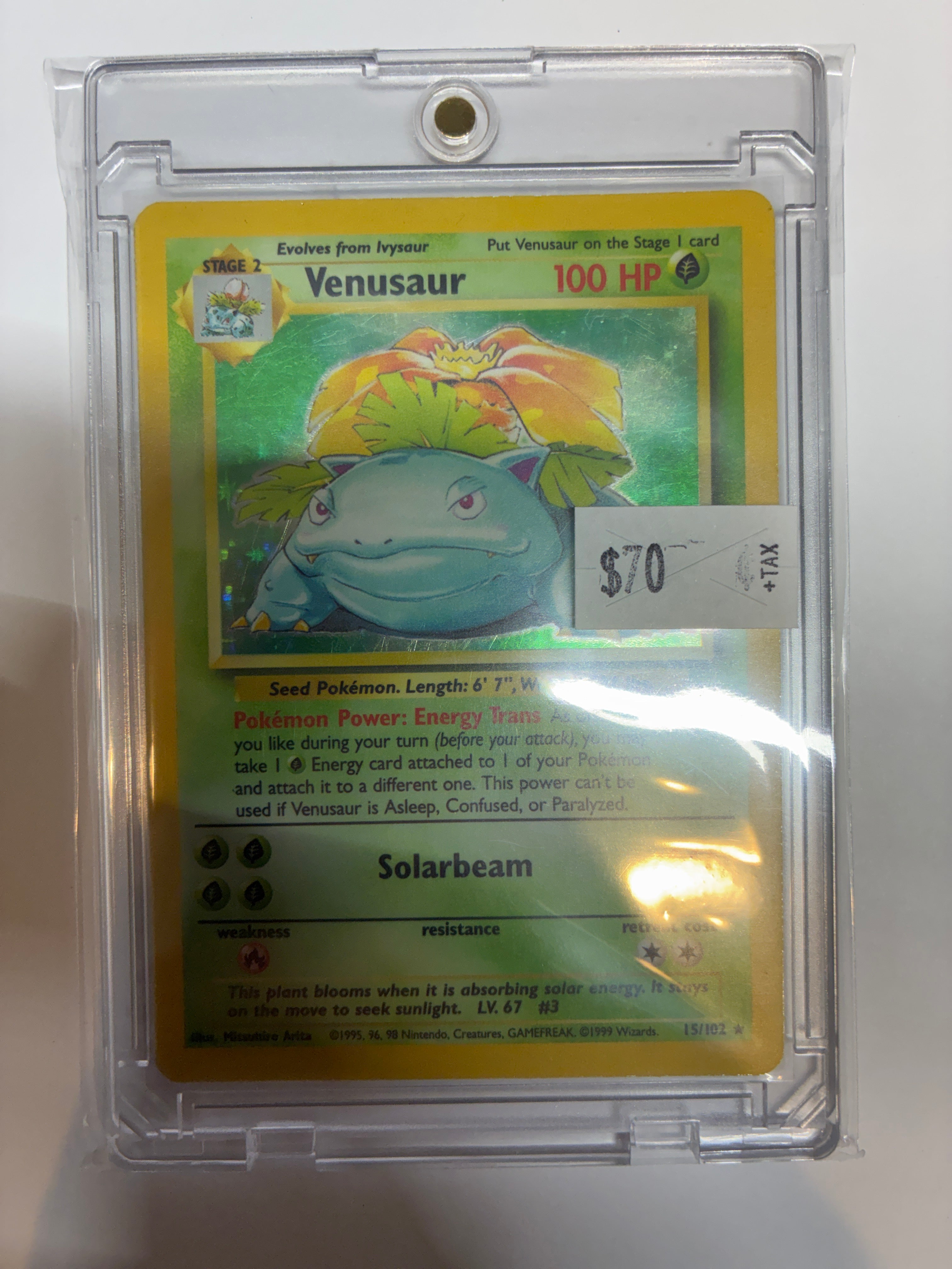 TCG Venesaur Base Set 15/102 1999-2000 Base Set Holo Rare