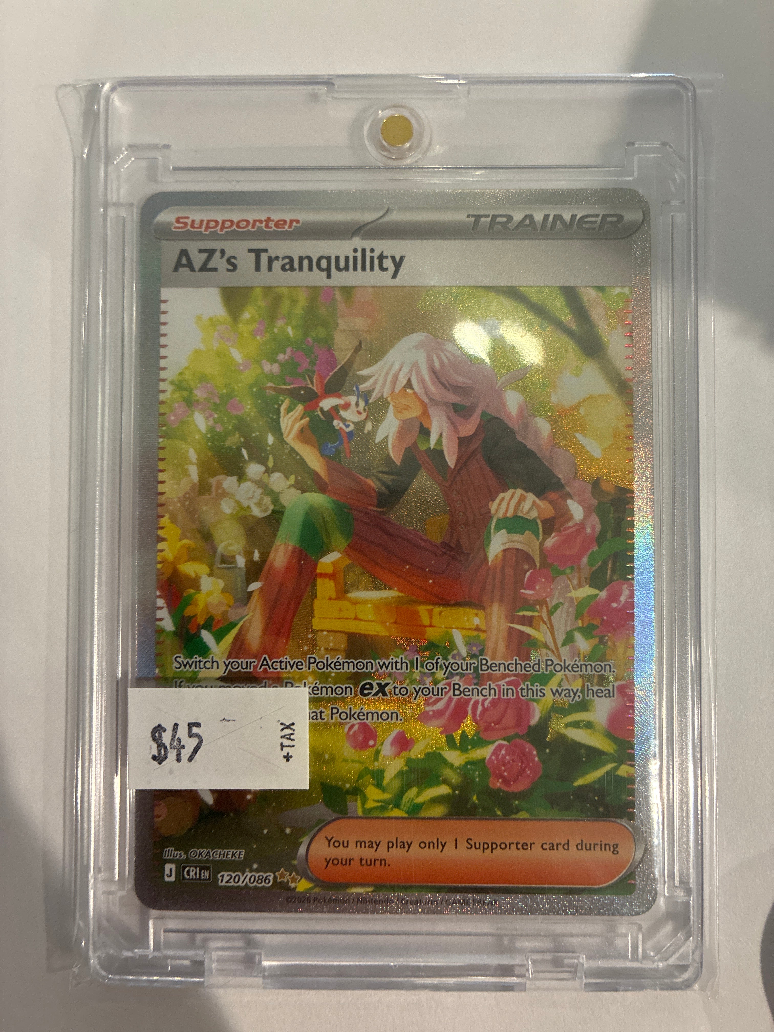 AZ’s Tranquility Chaos Rising 120/086 SIR Pokemon TCG