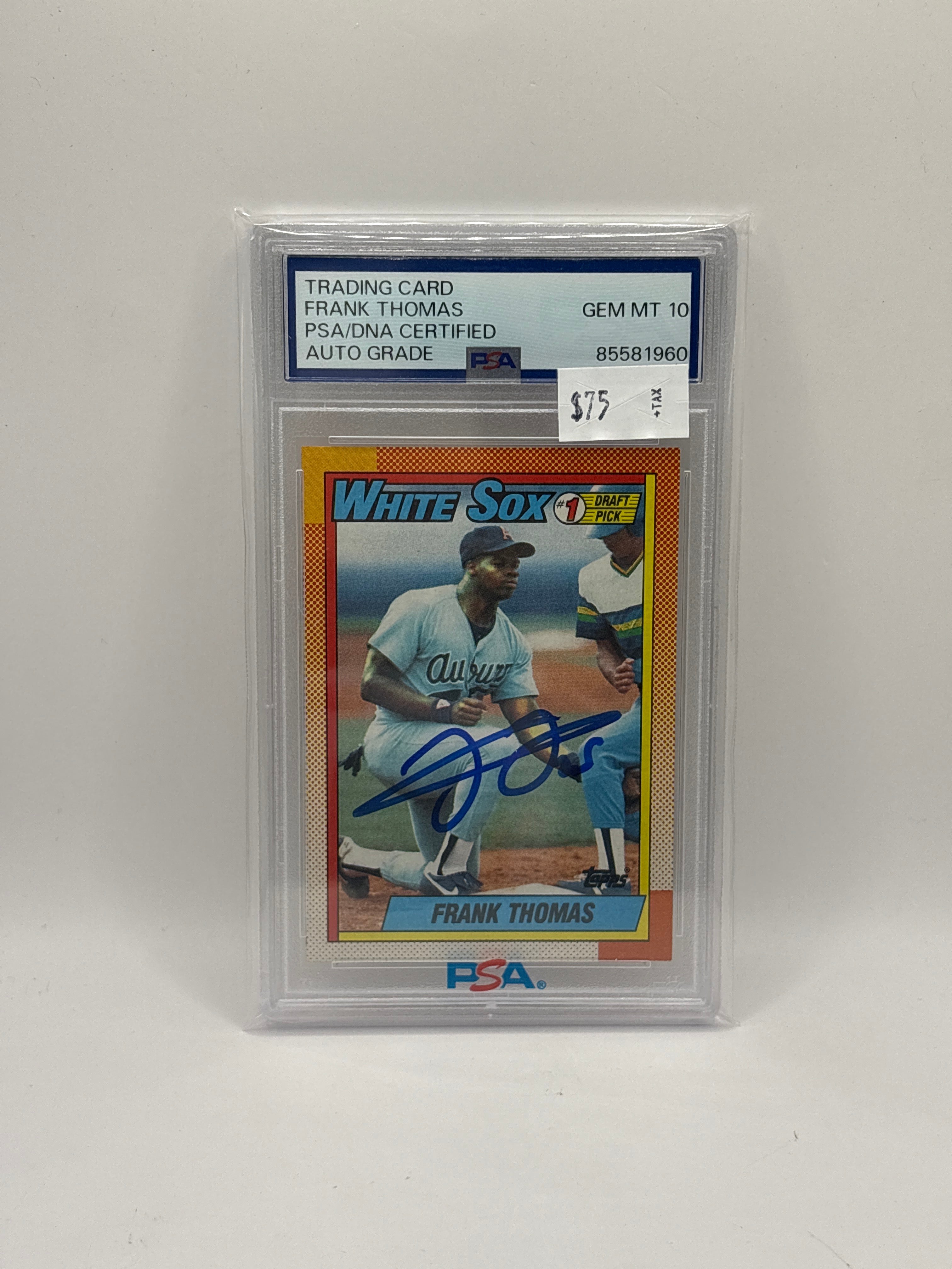 1990 Topps Frank Thomas #414 Auto 10