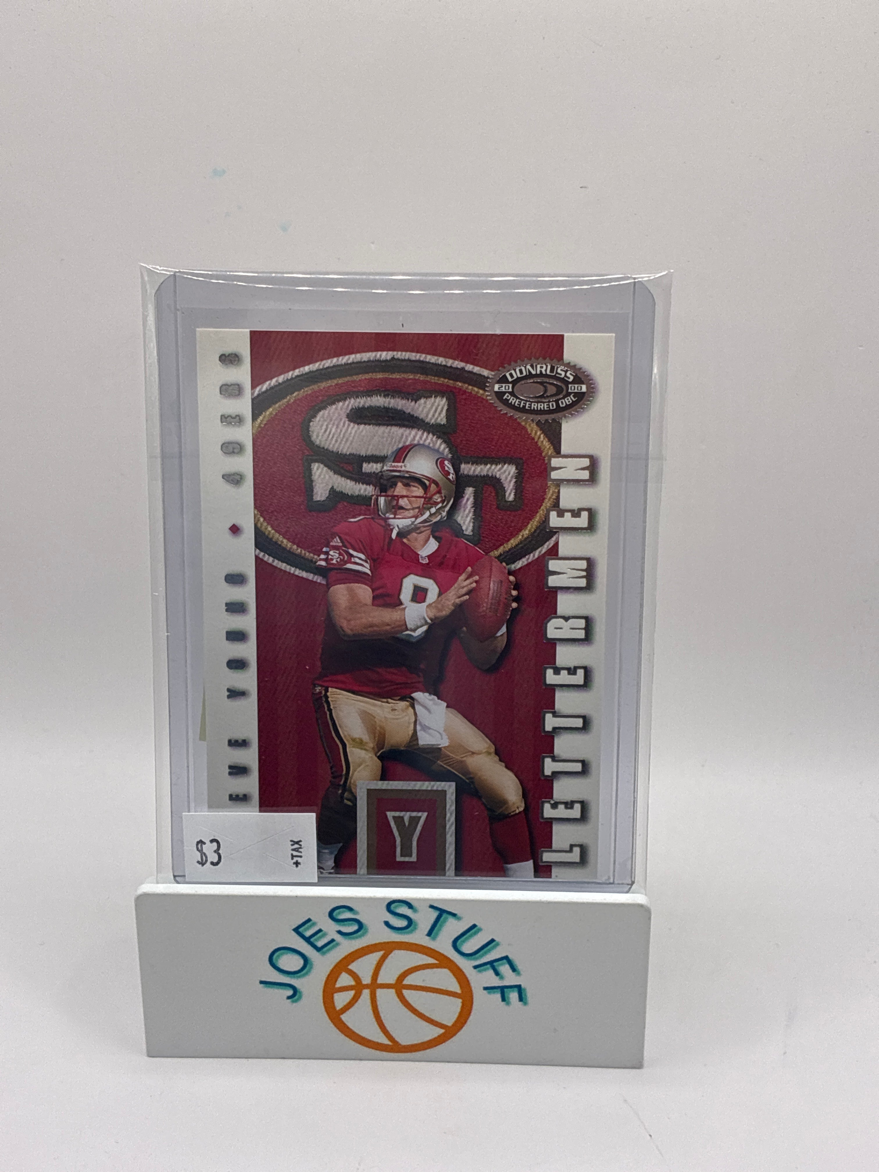 2000 DonRuss Preffered QBC Letterman Steve Young #LM68 0667/1000