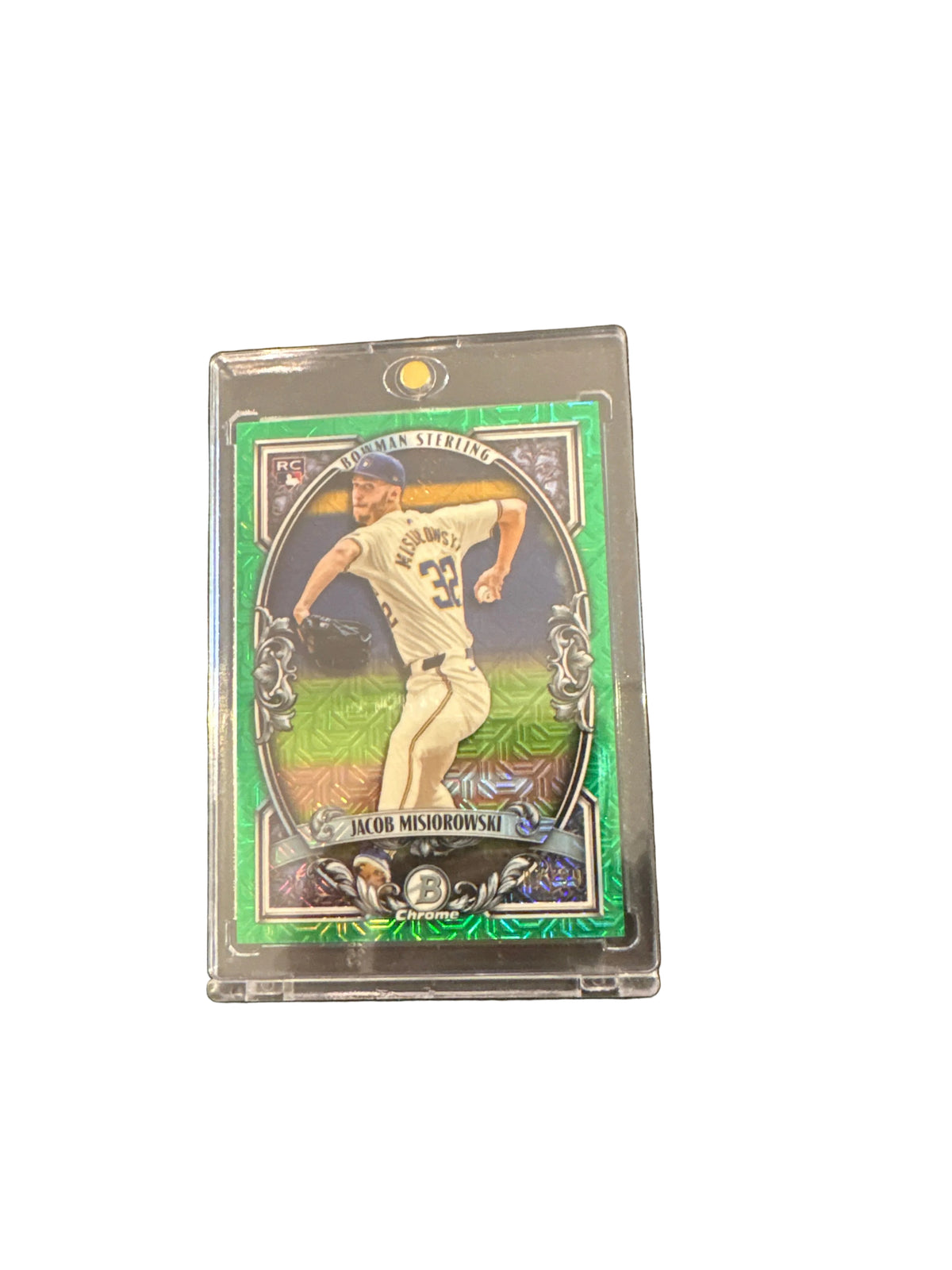 2026 Bowman Sterling Rookie Revelation Green Mojo 87/99 Jacob Misiorowski