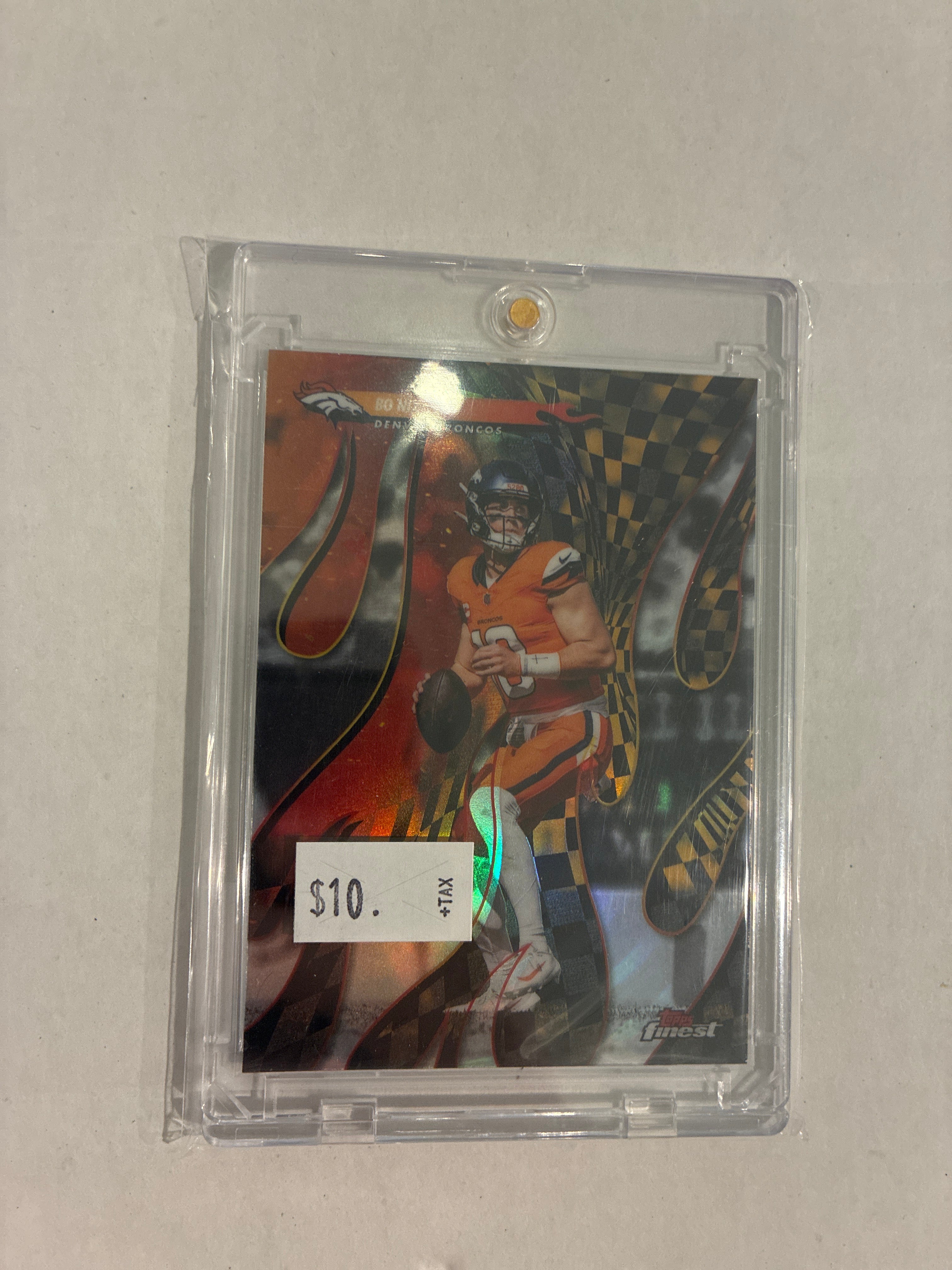 2025 Topps Finest Torchers Insert Bo Nix