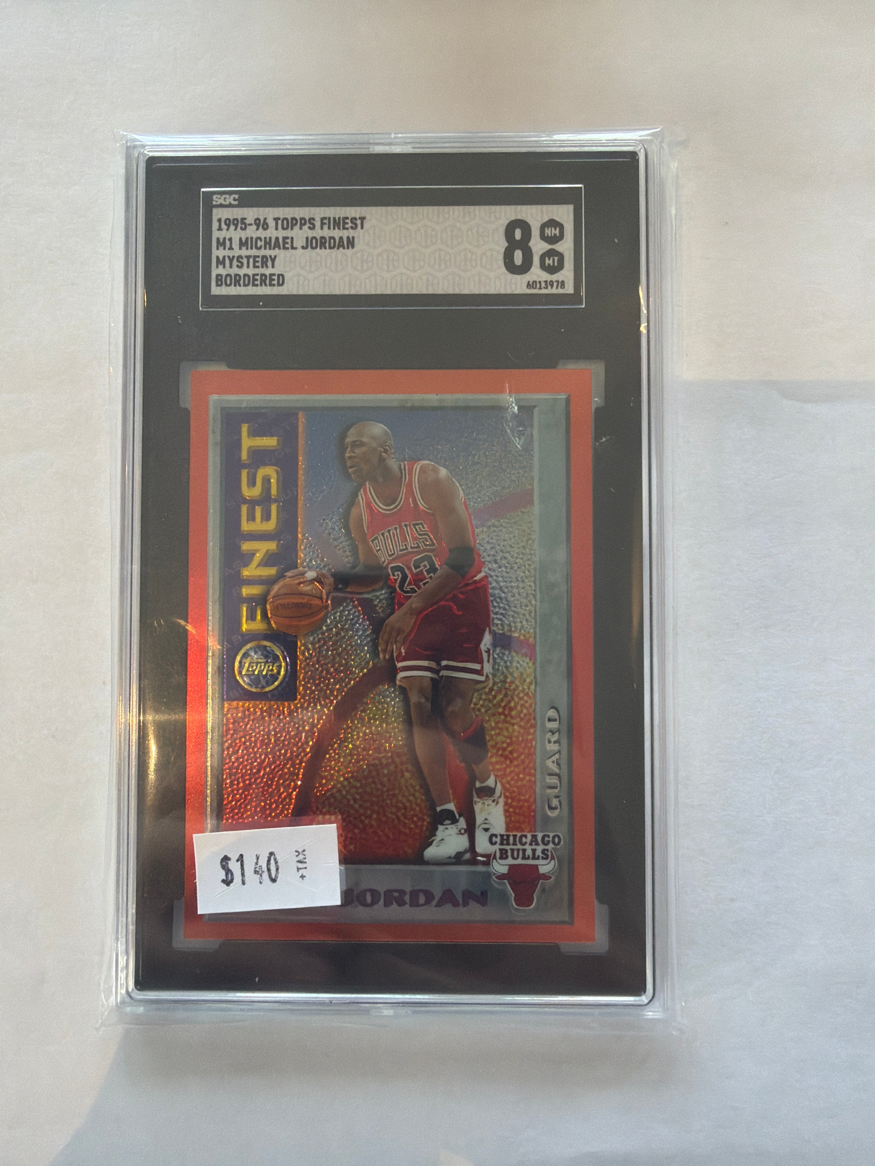 1995/96 Topps finest Michael Jordan SGC 8