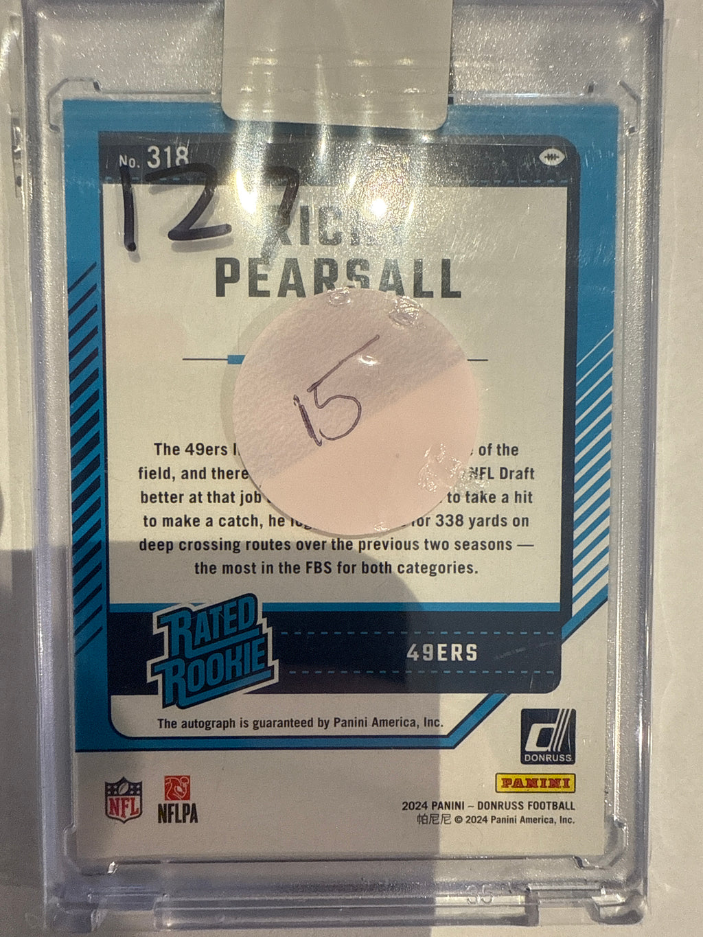 2024 Donruss Ricky Pearsall Green Auto