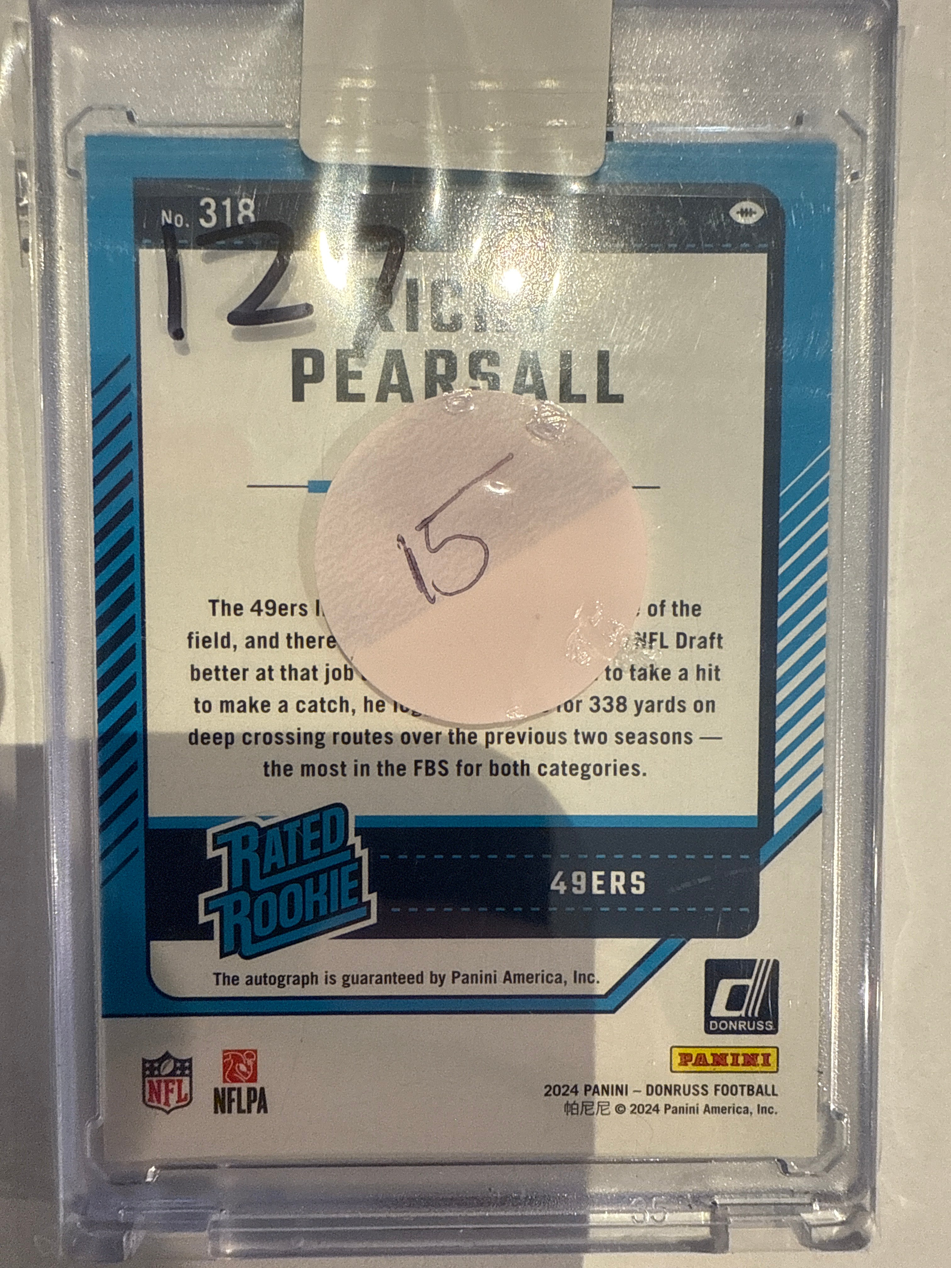 2024 Donruss Ricky Pearsall Green Auto