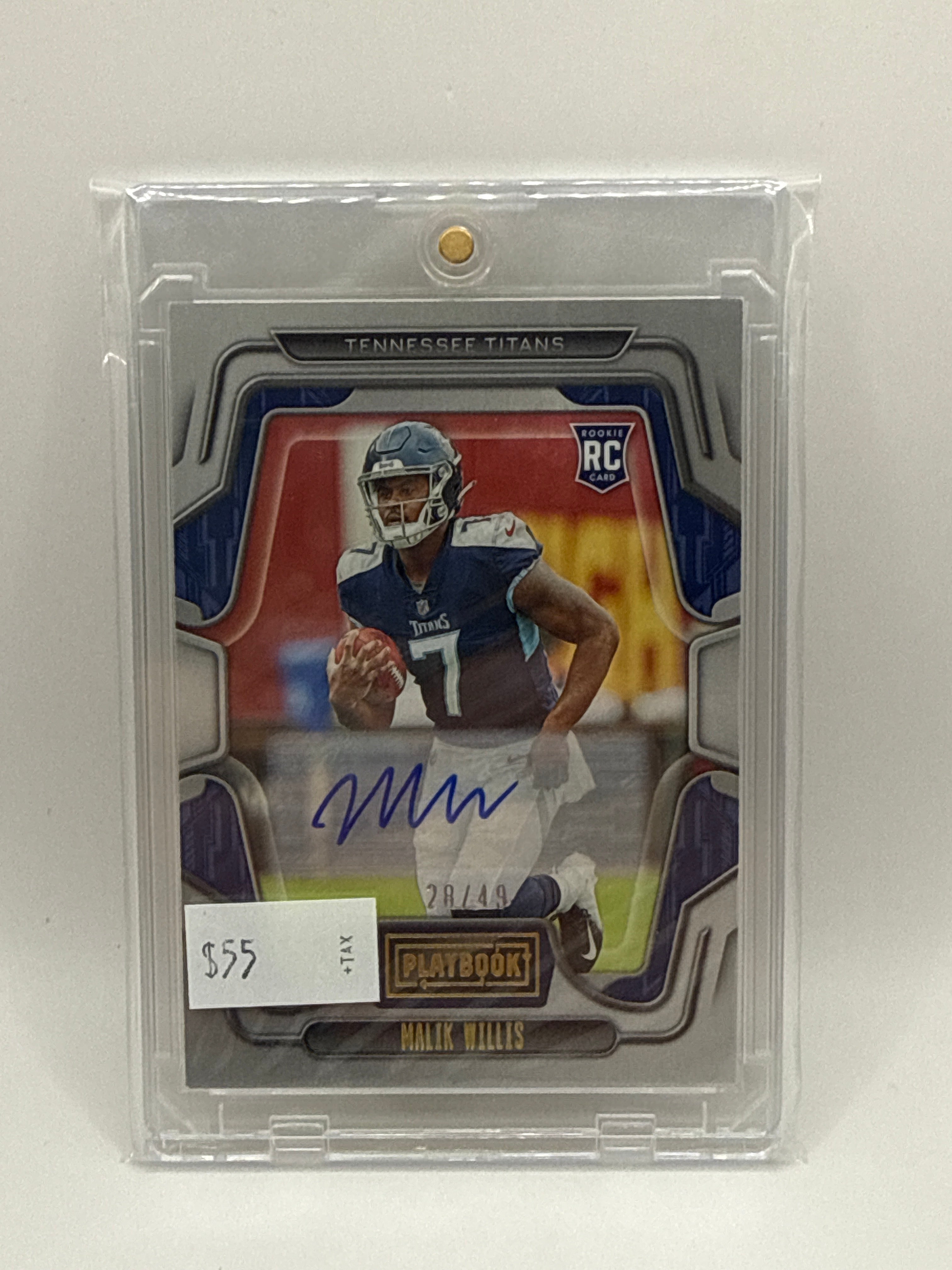 2022 Panini Playbook Malik Willis rookie autograph 28/49