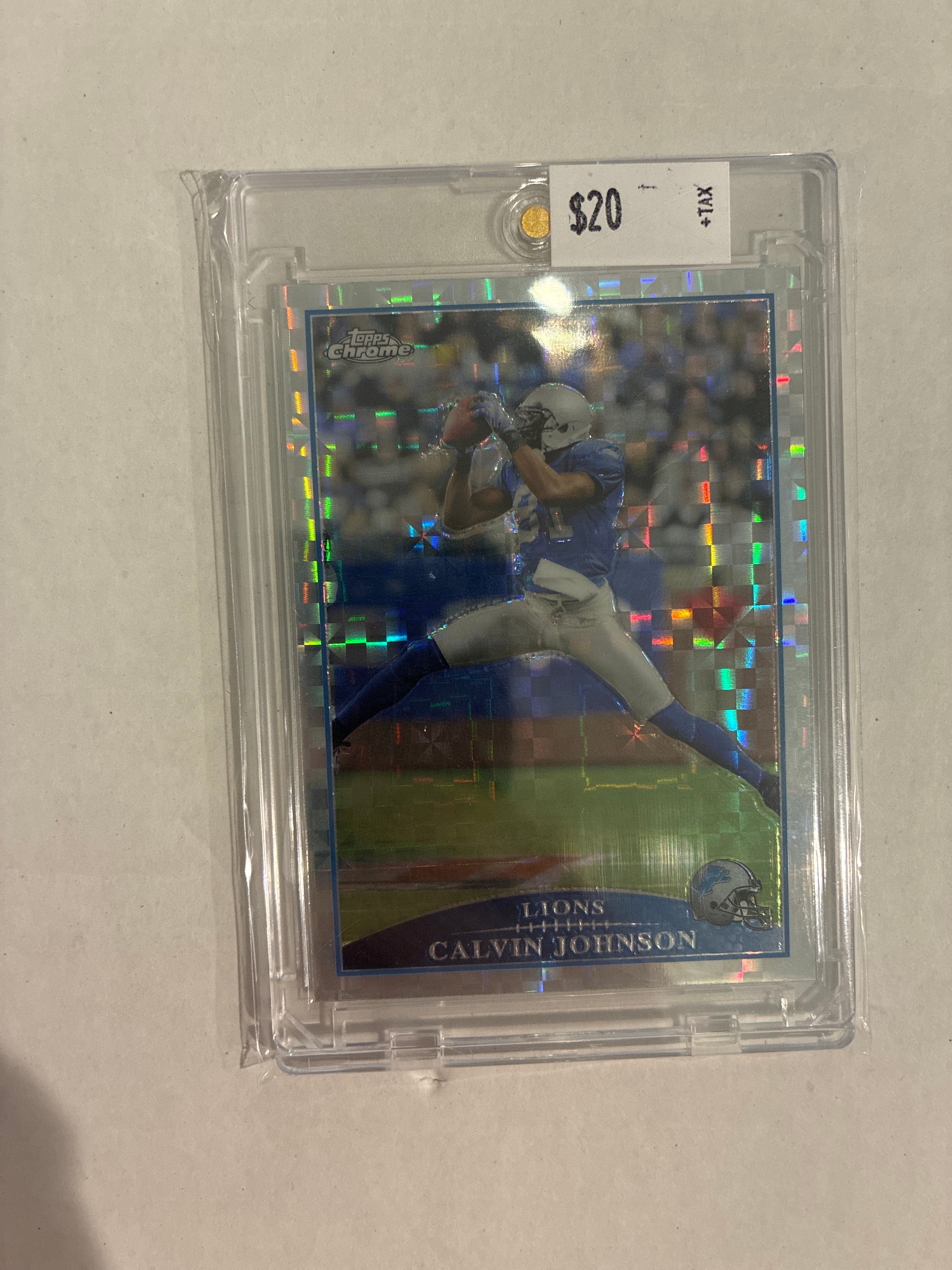 2009 Topps Chrome Calvin Johnson Silver X Fractor