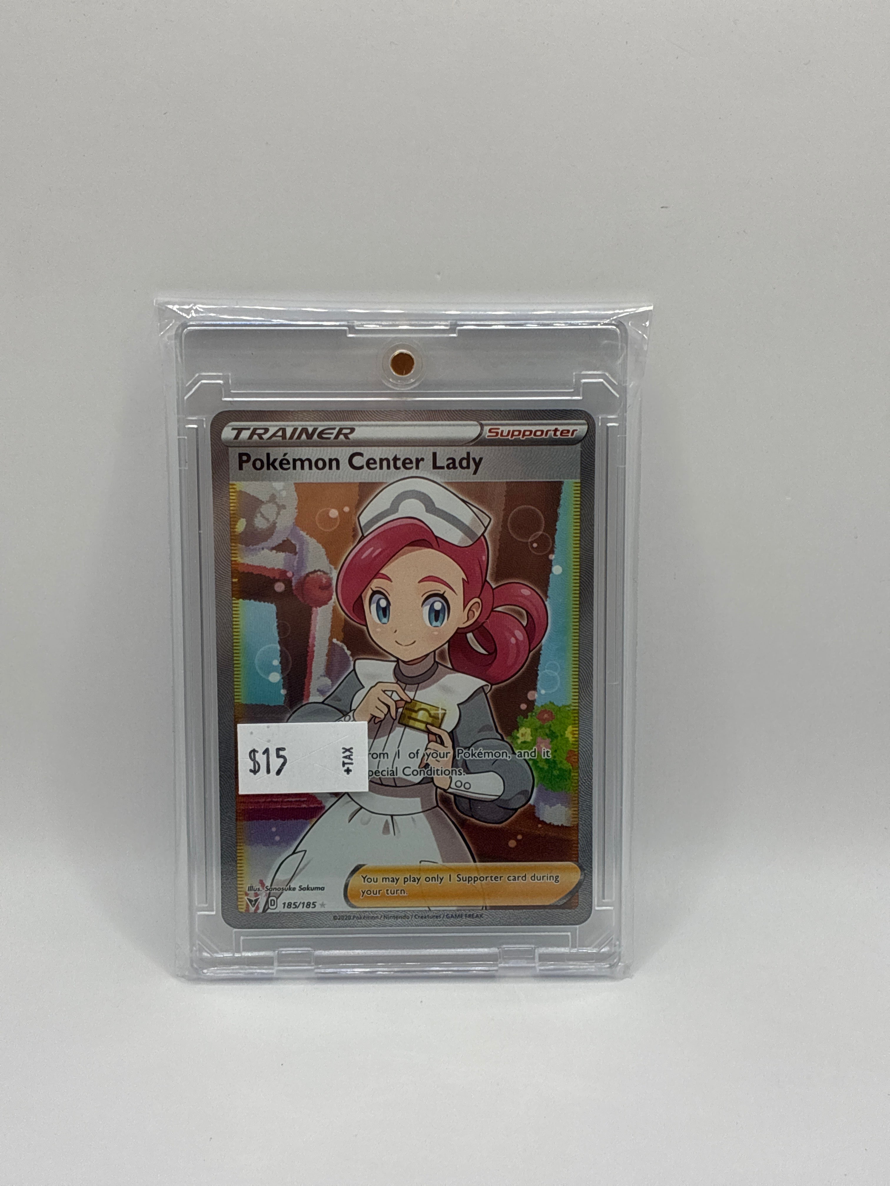 Pokemon Center Lady (Full Art) 185/185 Swsh04: Vivid Voltage Holo