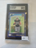 2024 Donruss optic Brock bowers blue scope Prizm SGC 10