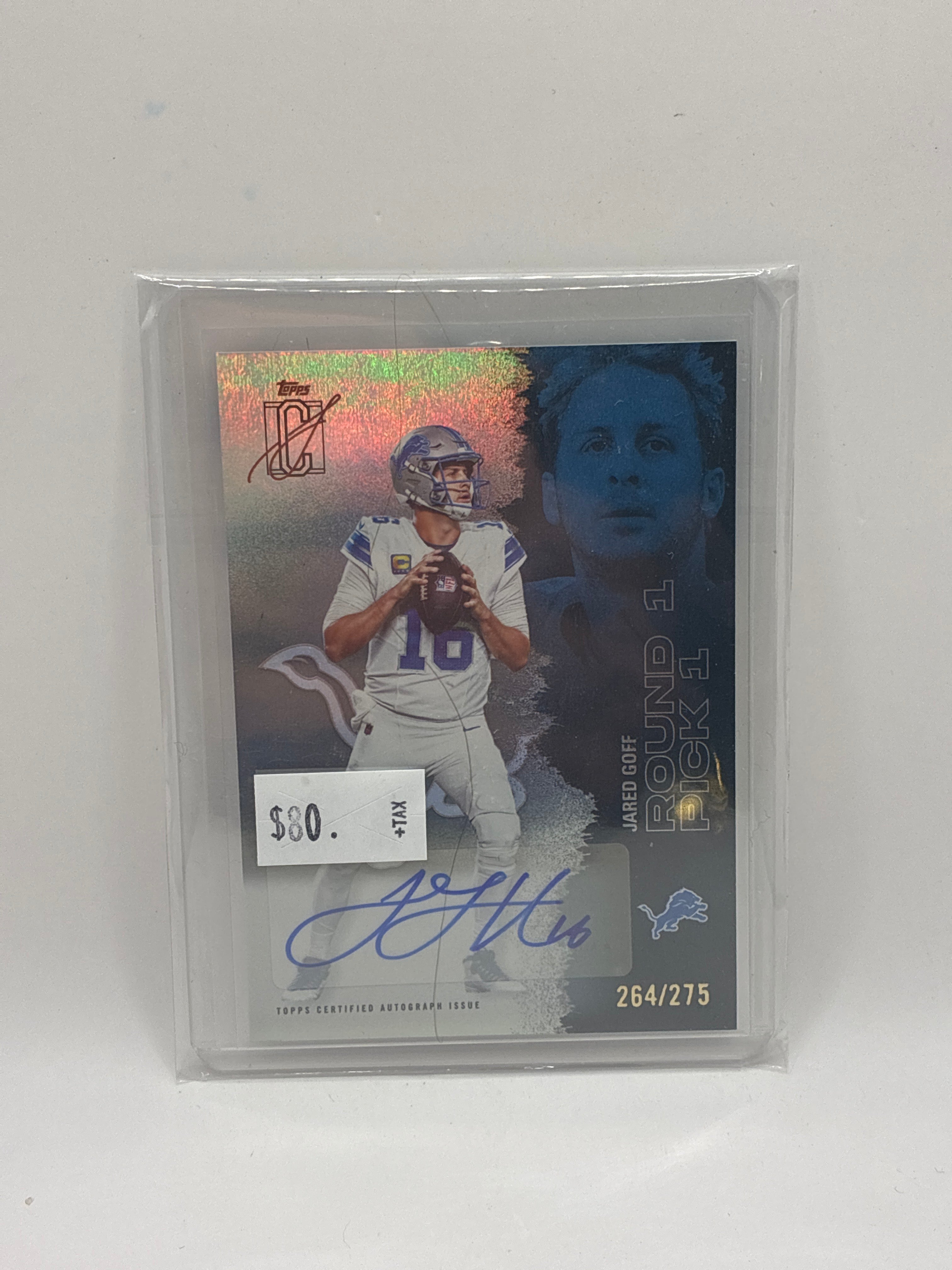 2025 Topps Signature Class Jared Goff Auto Silver 264/275