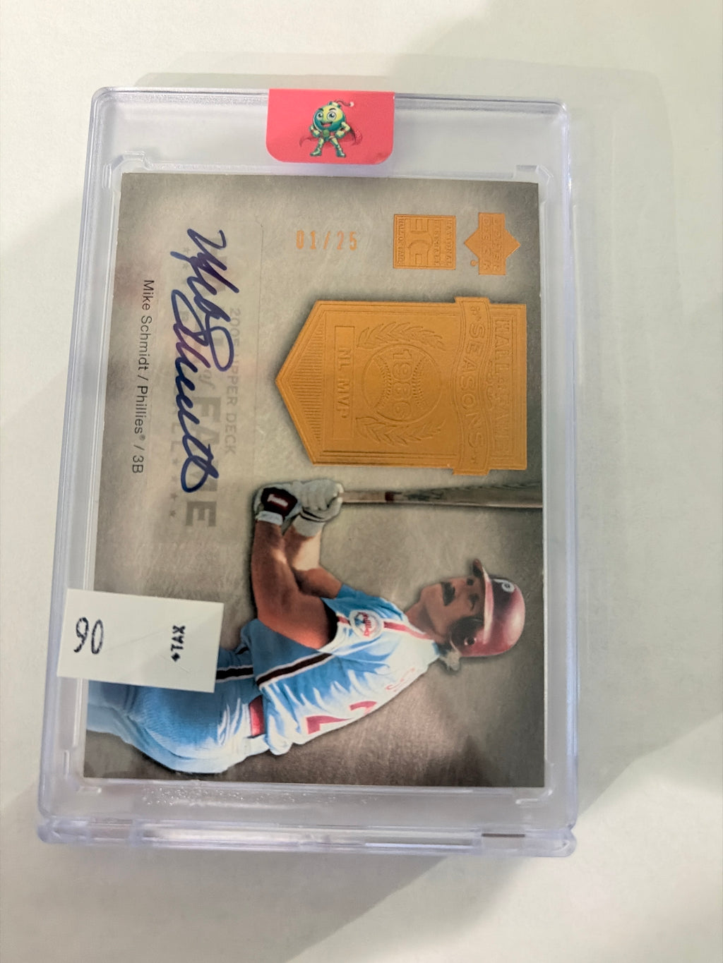 2005 Hall of Fame Upper Deck Mike Schmidt Autograph 1/25