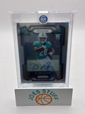 2023 Panini Prizm Rookies De’Von Achane Silver Prizm Autographs