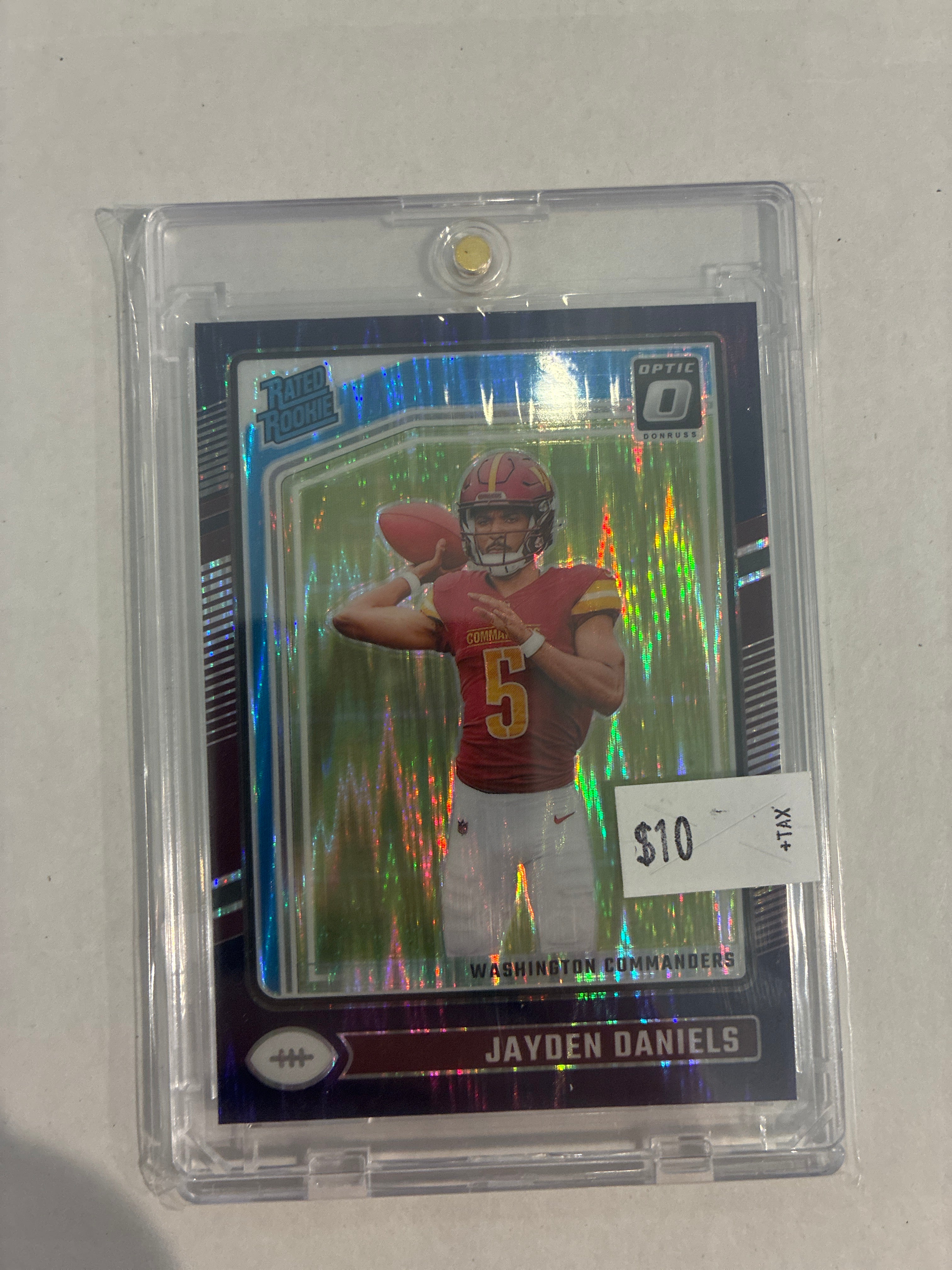 2024 Panini Donruss Optic Jayden Daniels Rated Rookie Purple Shock Prizm
