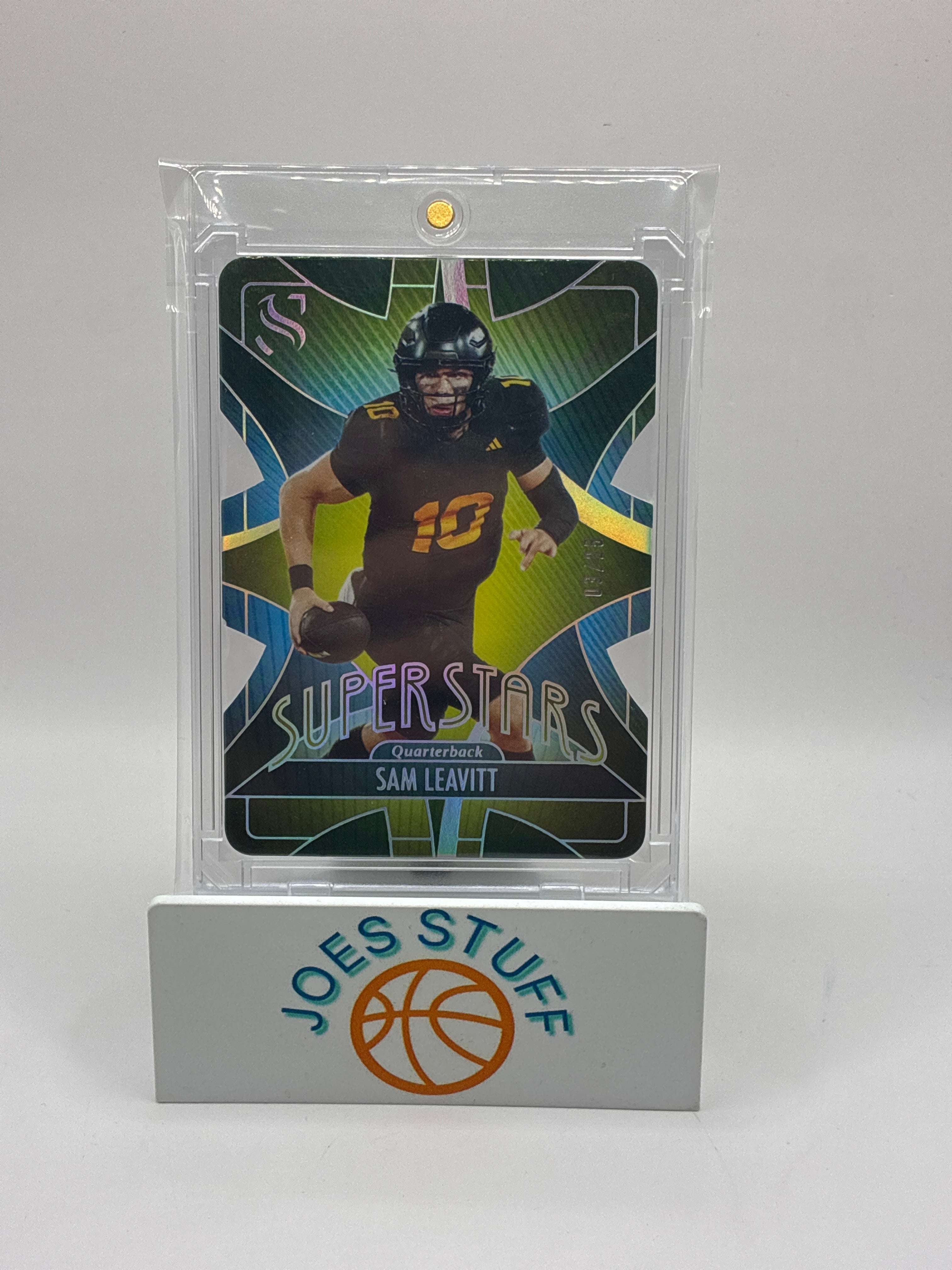 2025 Panini Silhouette Football Sam Leavitt Superstars Cracked Ice 03/25
