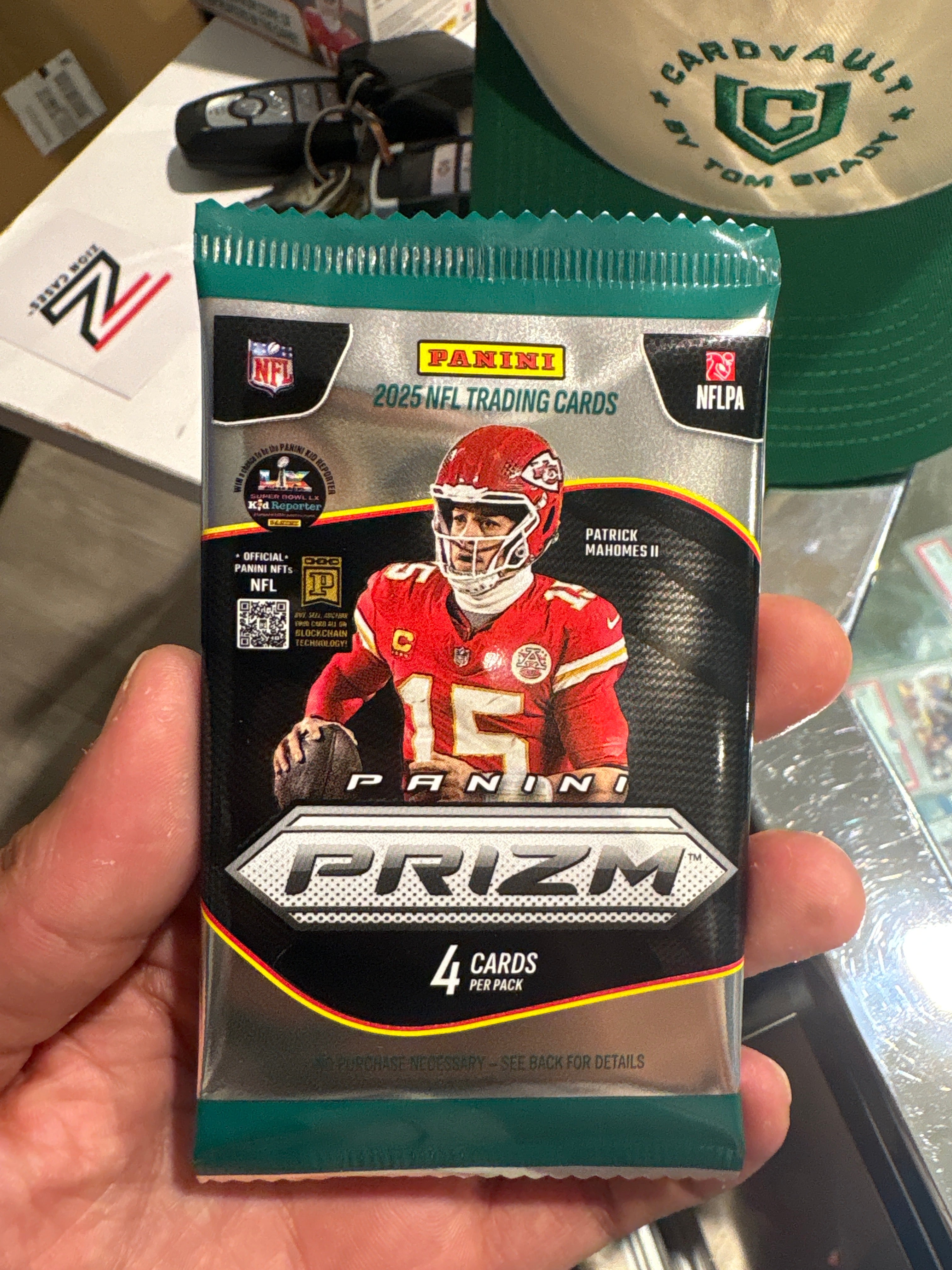 2025 Panini Prizm Football Blaster Pack Factory Sealed (4 Cards)