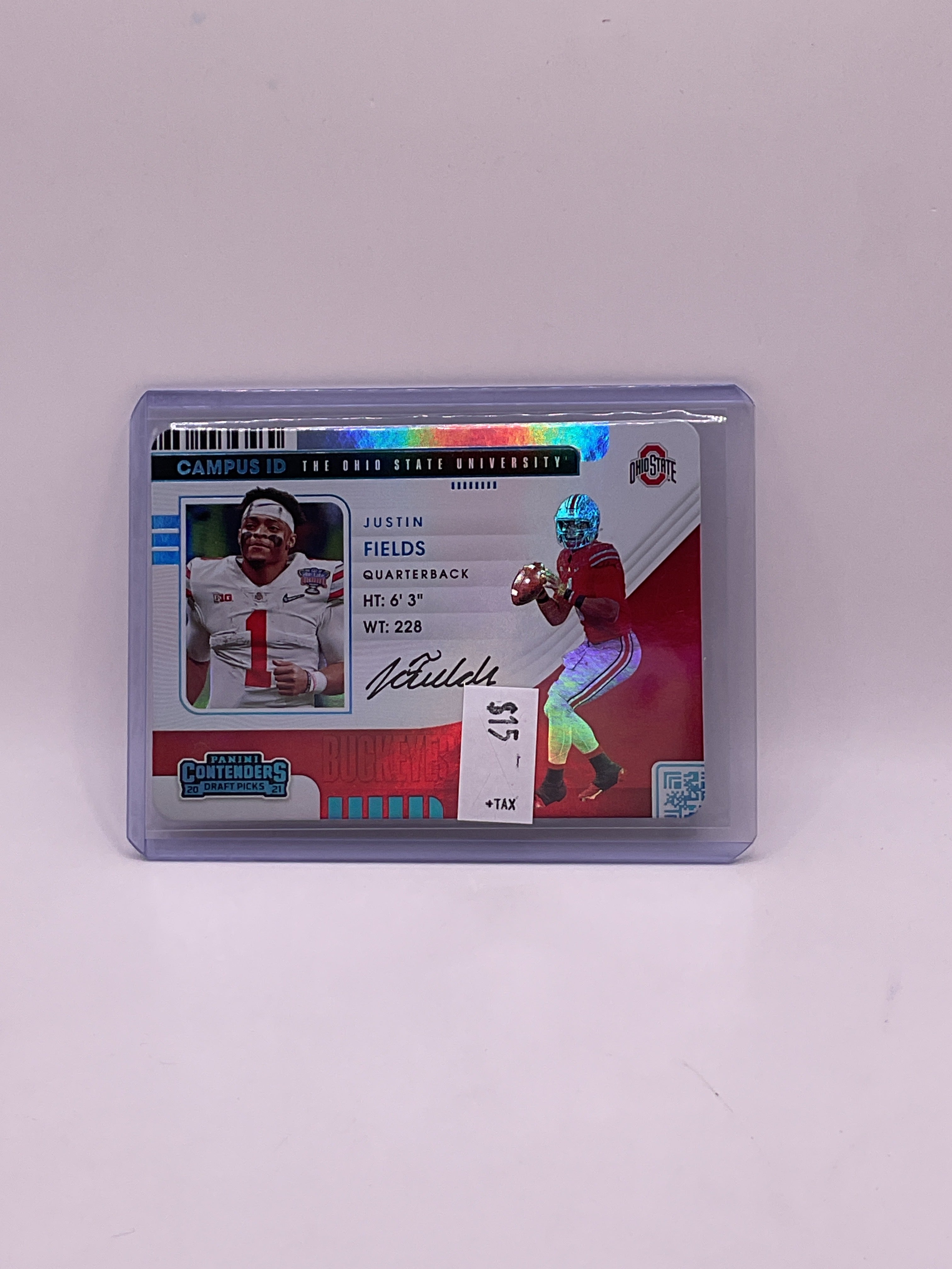 2021 Panini Contenders Draft Picks Id Justin Fields