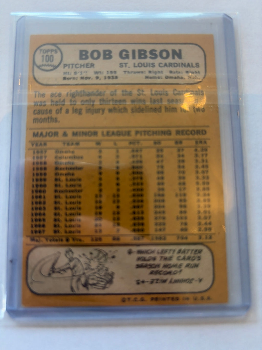 1968 bob Gibson