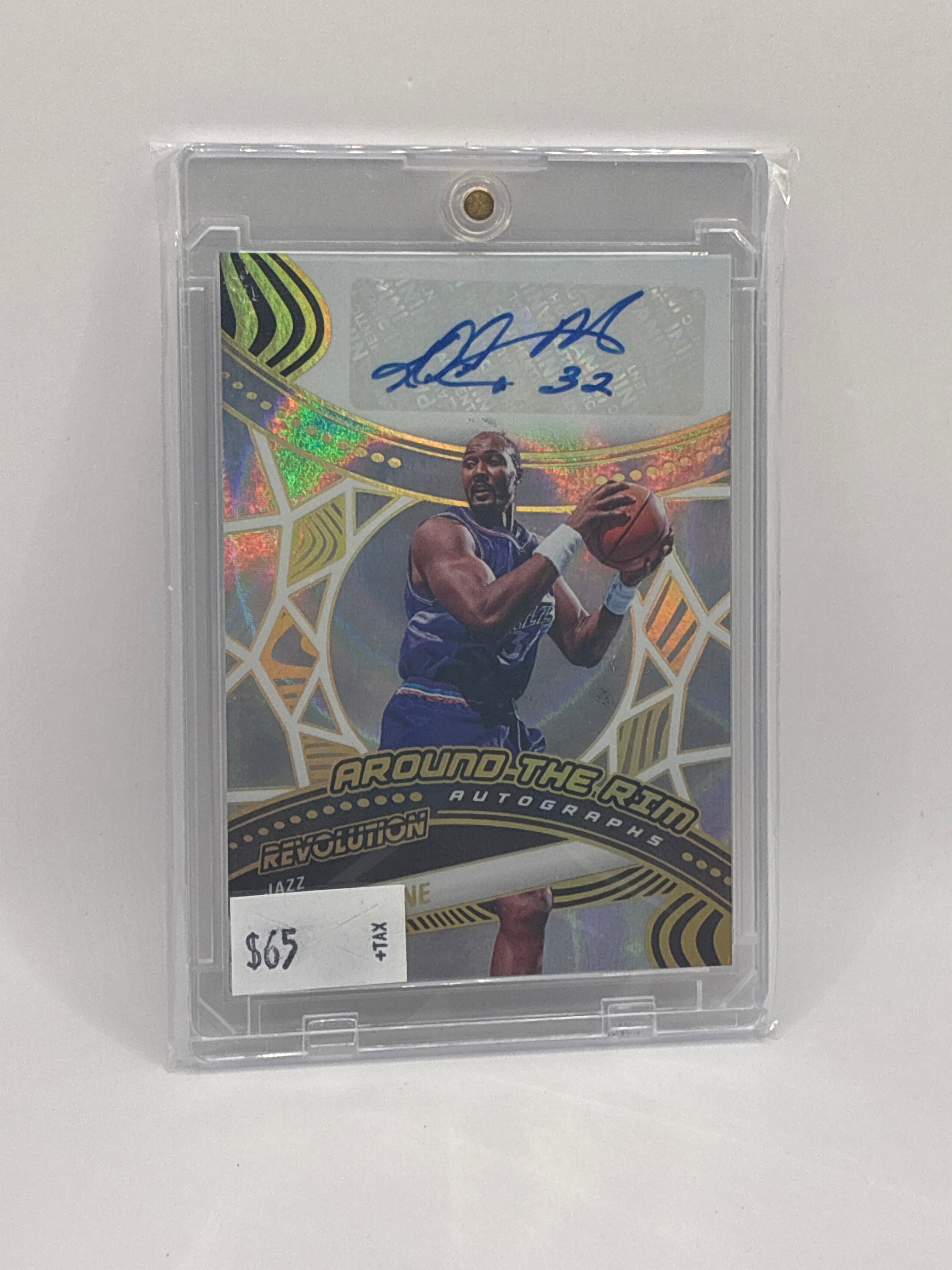 2025 Panini Revolution Karl Malone Around The Rim Autograph 01/25