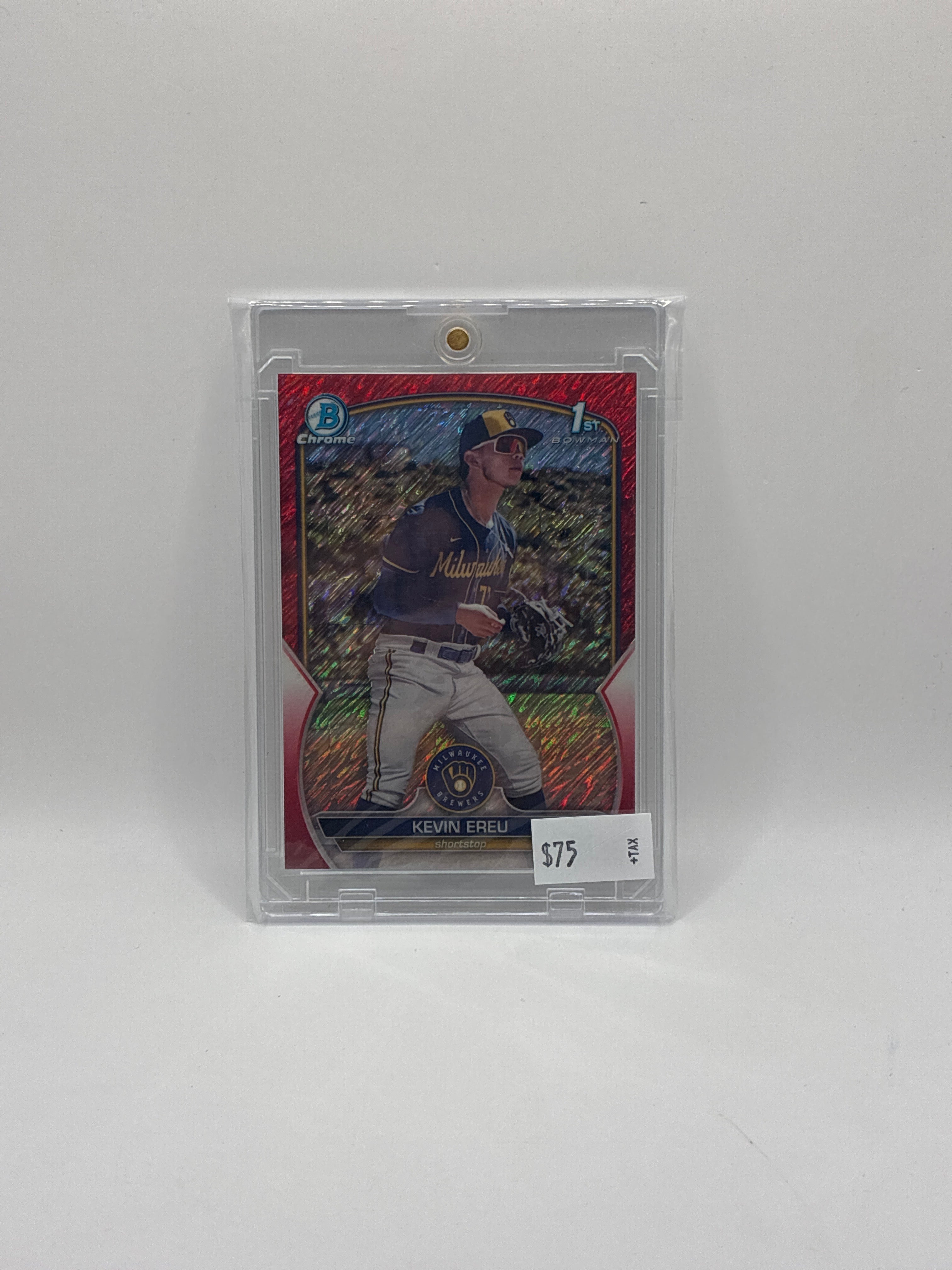 2023 Bowman Chrome - Prospects Kevin Ereu Fuschia Shimmer Refractor 03/10