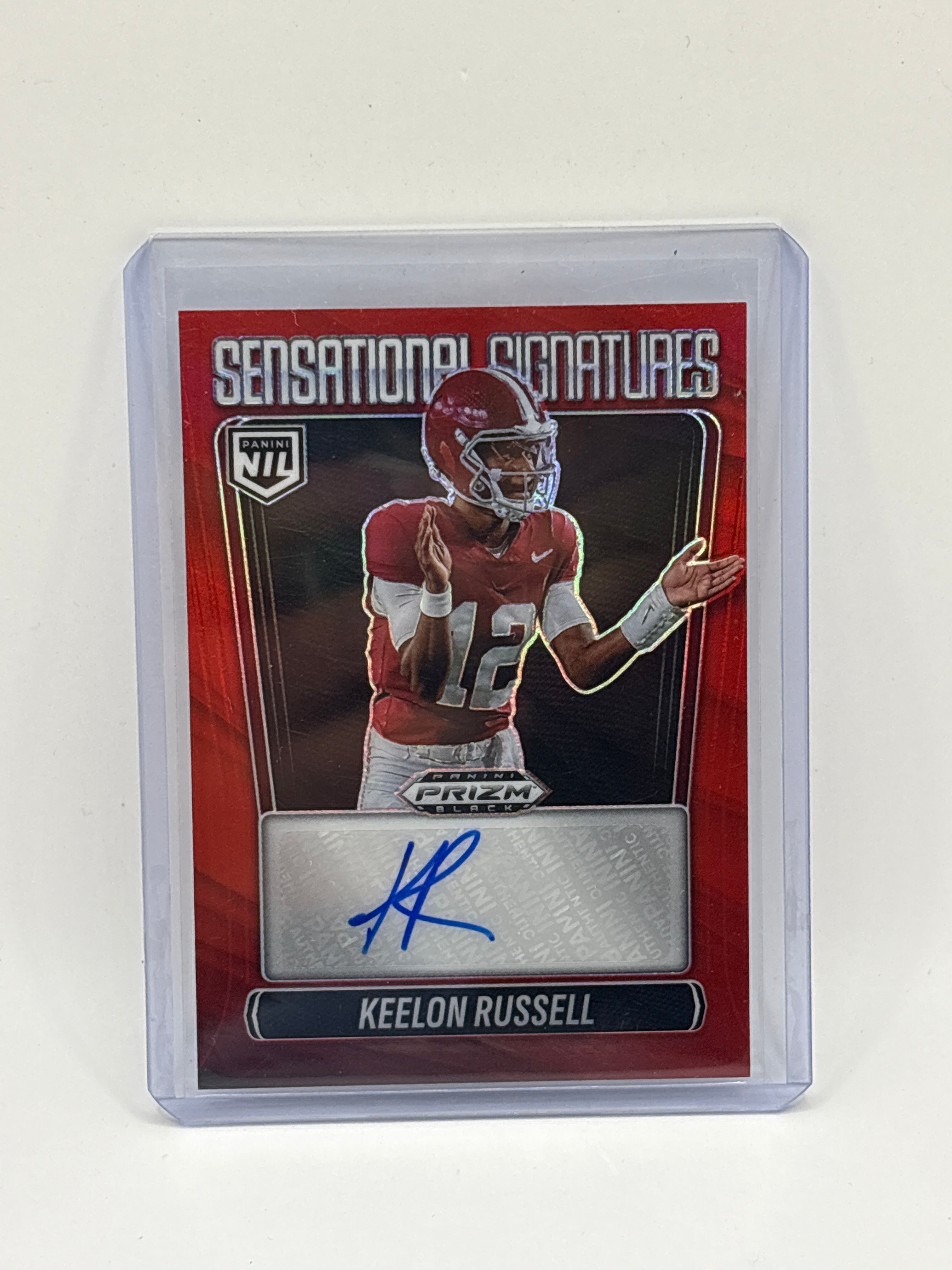 2025 Panini Prizm Black - Sensational Signatures Keelon Russell #SS-KRL Red... /99