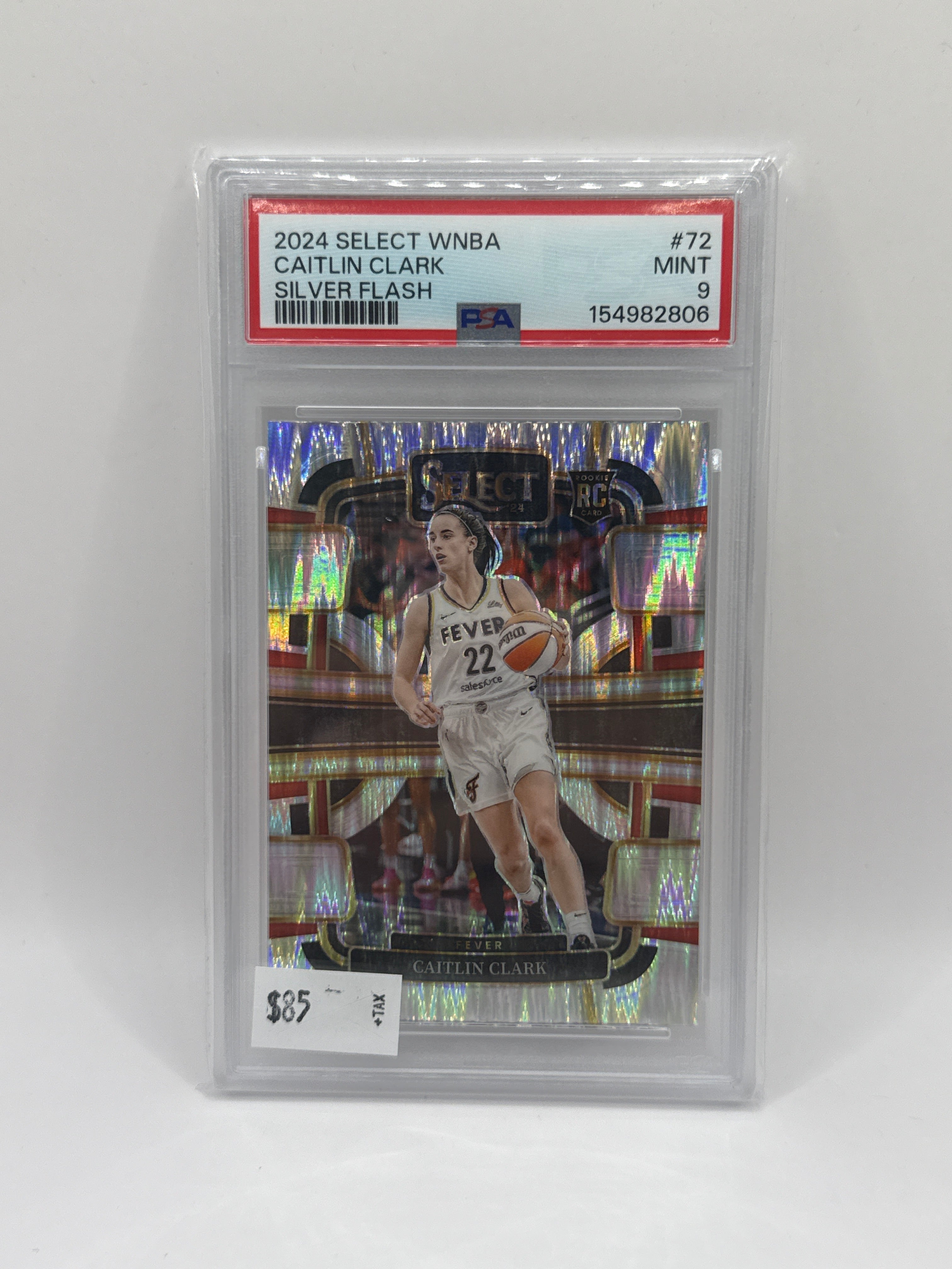 2024 Select Caitlin Clark Silver Flash PSA 9