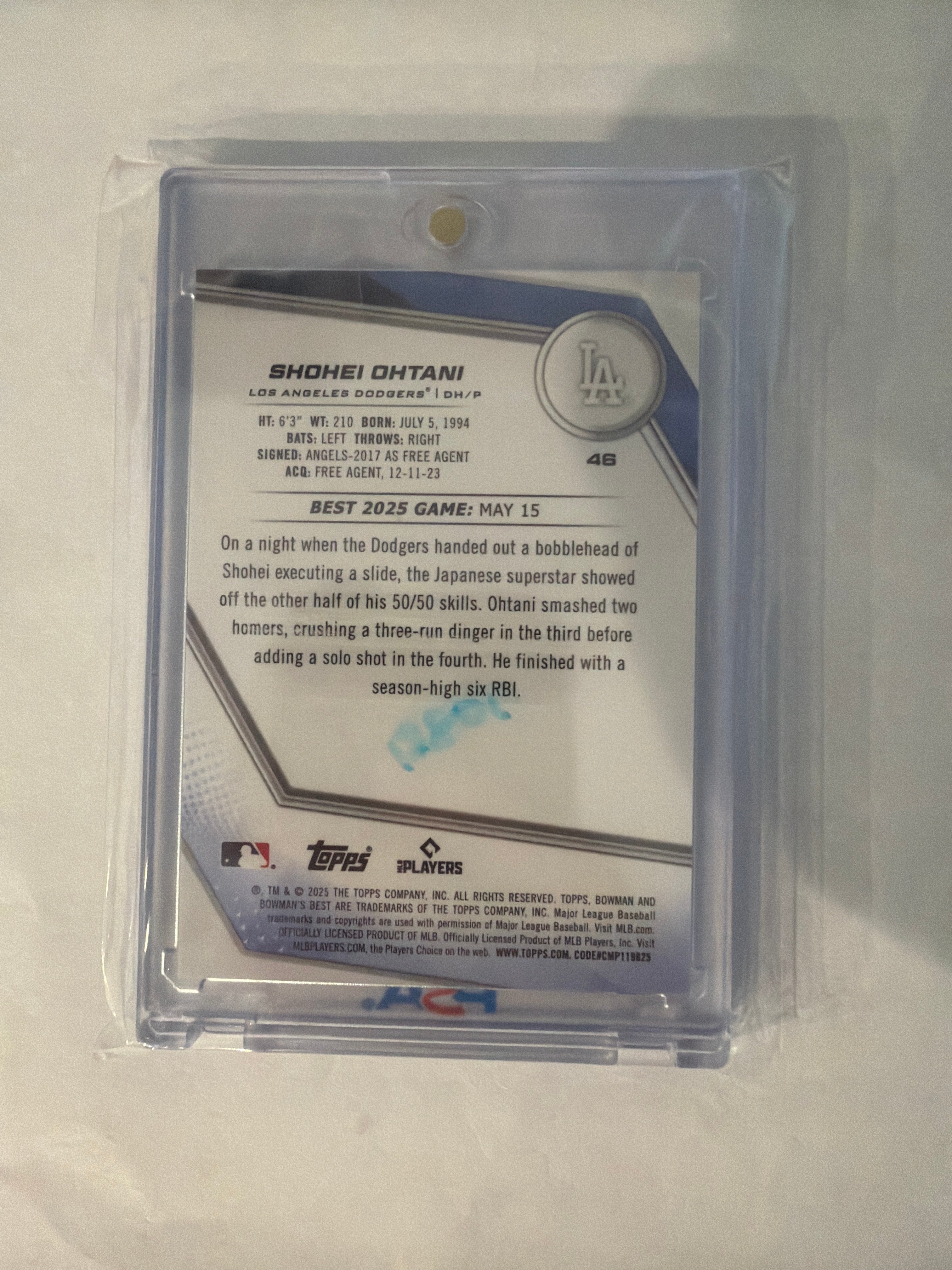 2025 topps Bowman’s best Shohei Ohtani 36/50
