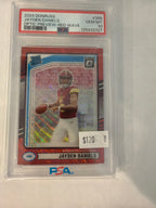 2024 Donruss Jayden Daniels optic preview red wave