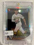 2025 Topps Bowman Chrome Jacob Wilson Rookie Red Chrome Variation