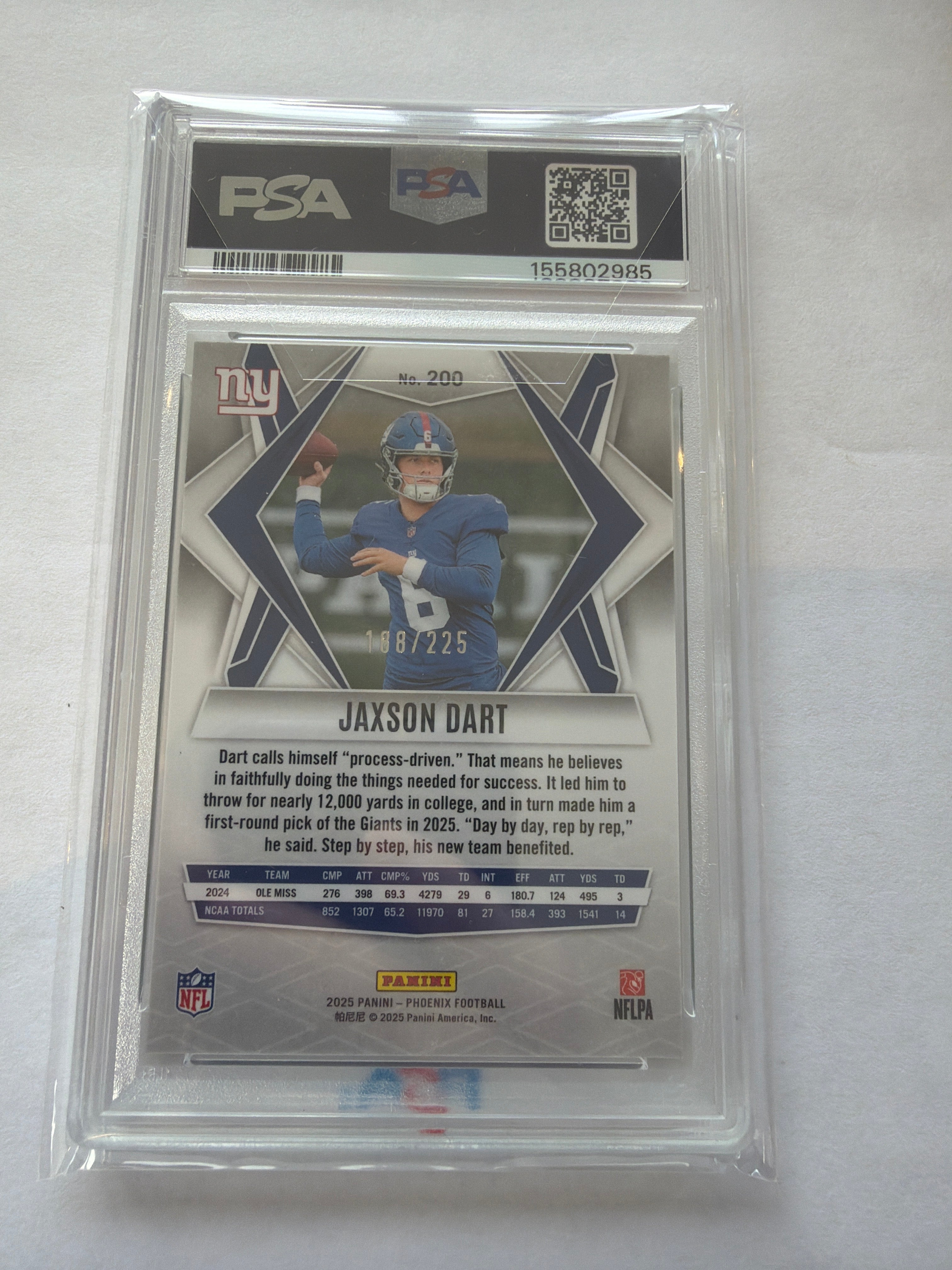 2025 phoenix Jaxon dart lime green lava PSA9