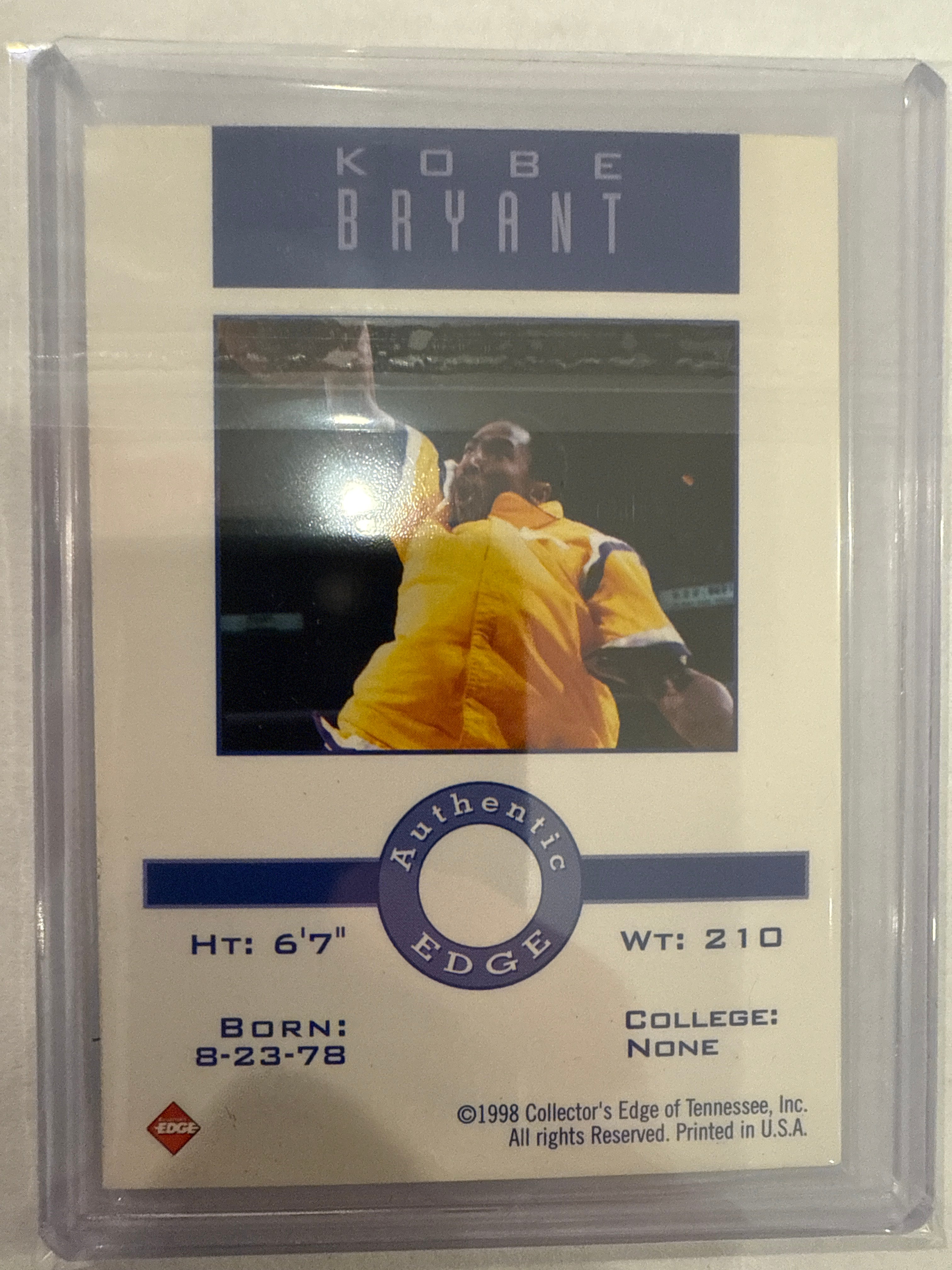 1998 Collectors Edge Kobe Bryant
