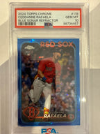 2024 Topps Chrome Ceddanne Rafaela Blue Sonar 115/125