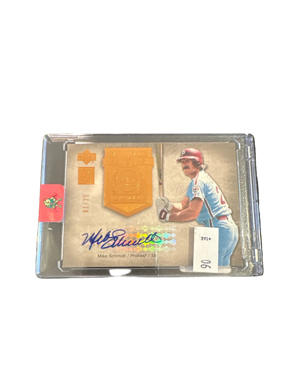 2005 Upper Deck Hall of Fame Baseball 01/25 Autograph Mike Schmidt