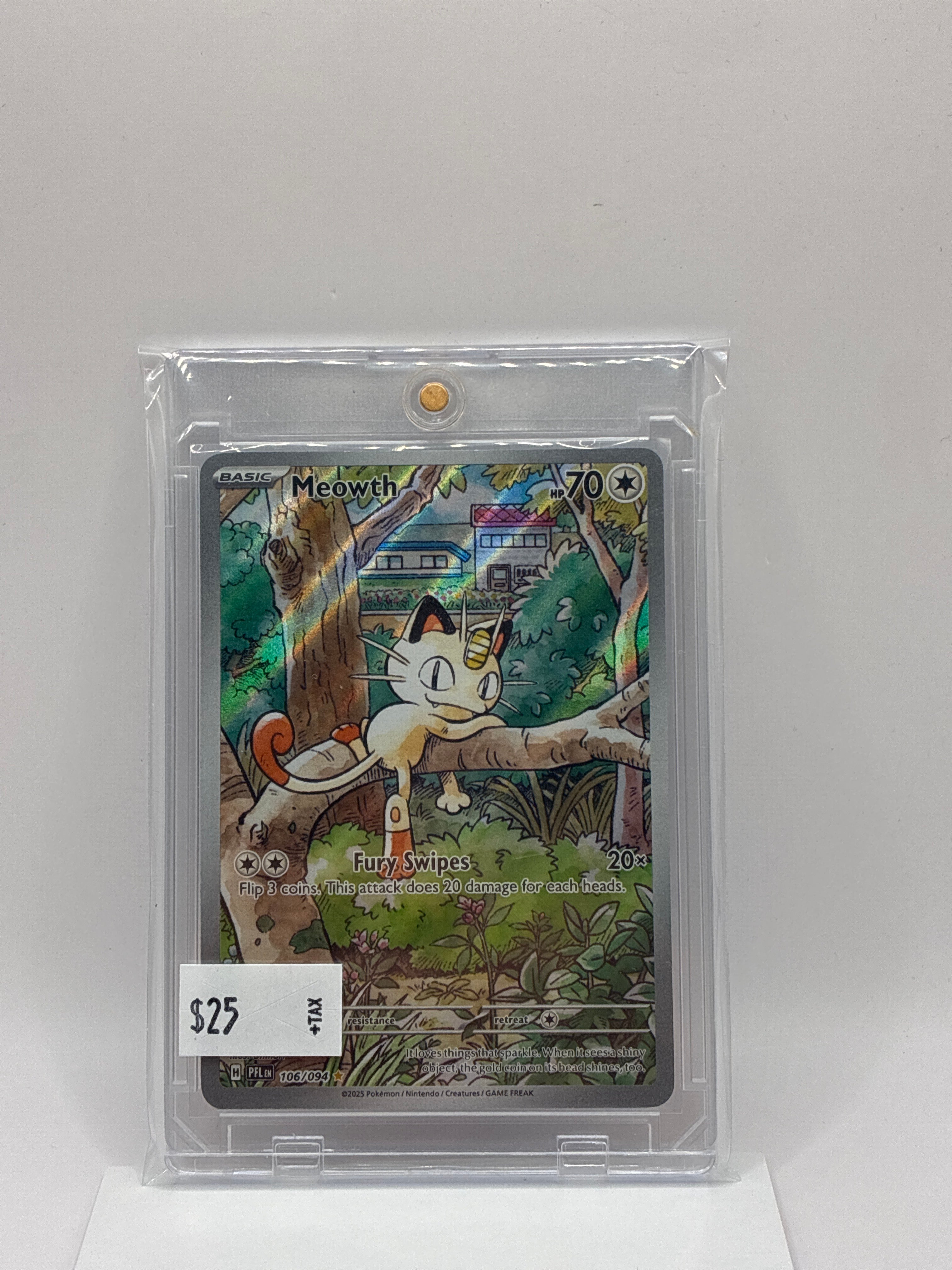Pokémon Meowth 106/064 Phantasmal Flames Holo