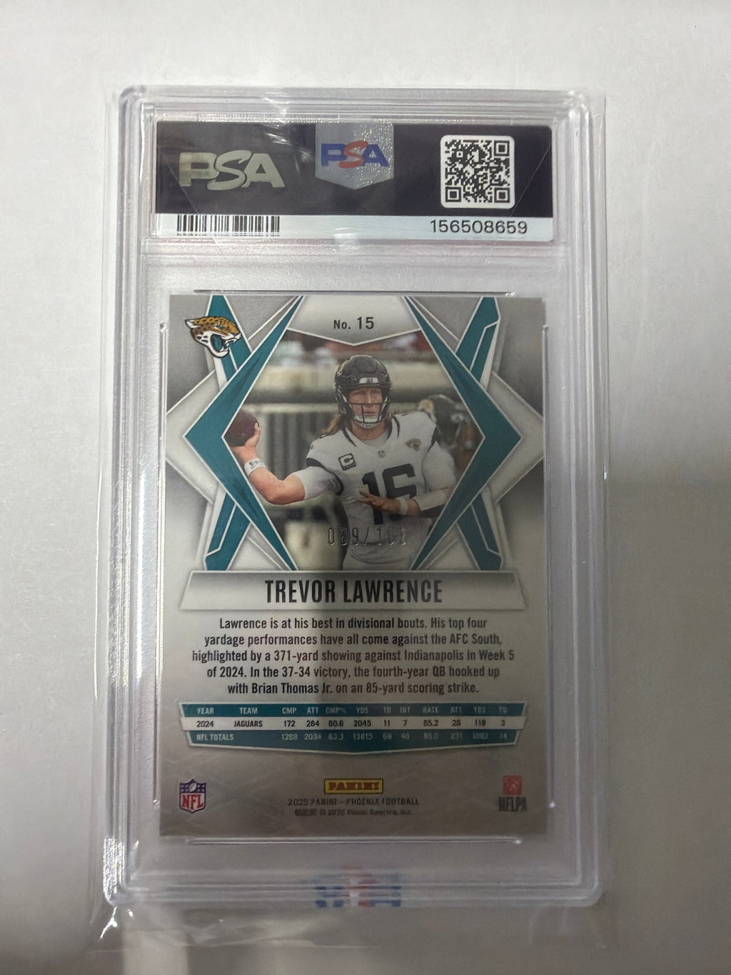 2025 phoenix Trevor Lawrence Red Lazer PSA10