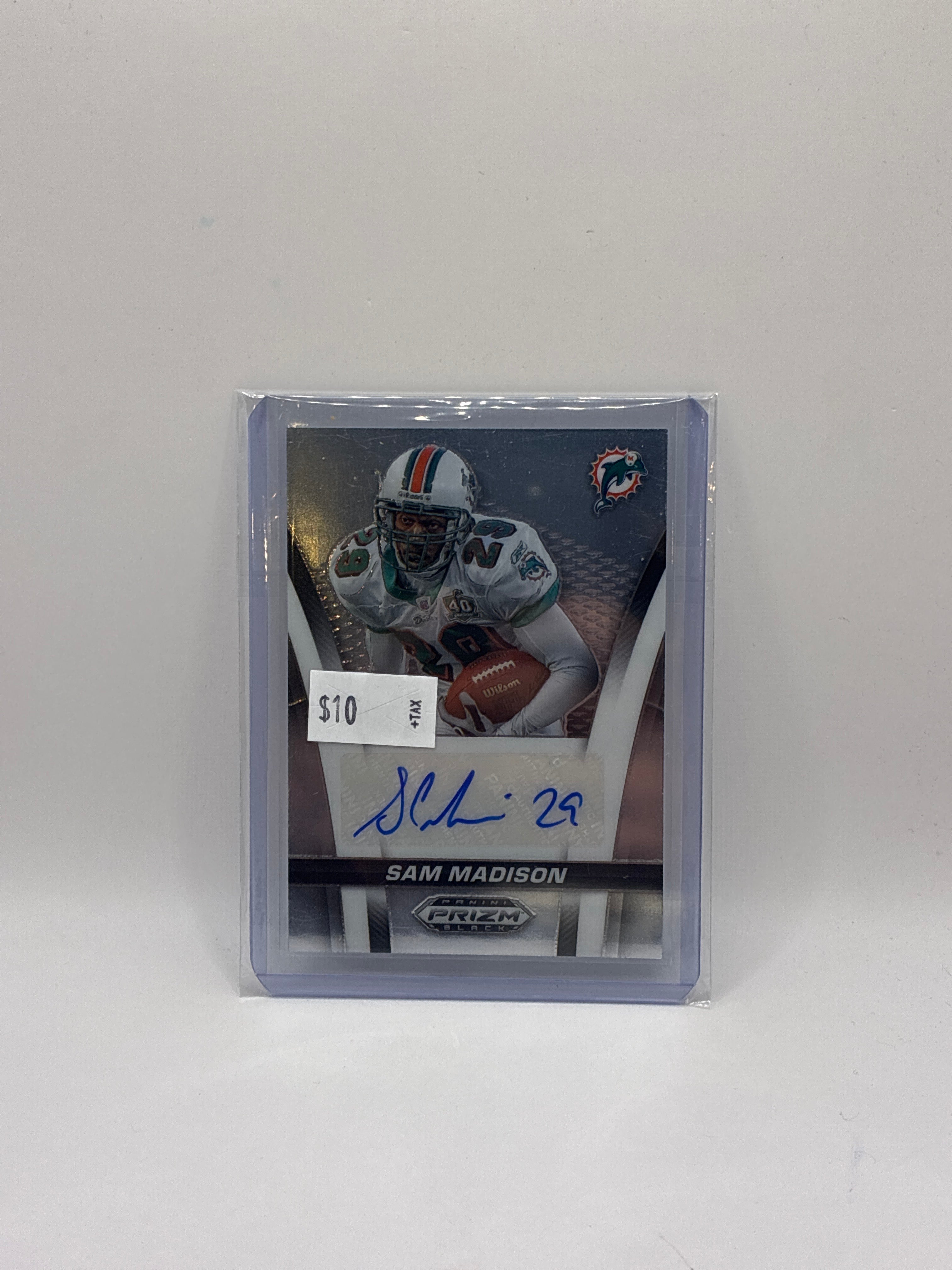 2025 Panini Prizm Black Flashback Signatures Sam Madison Silver Prizm