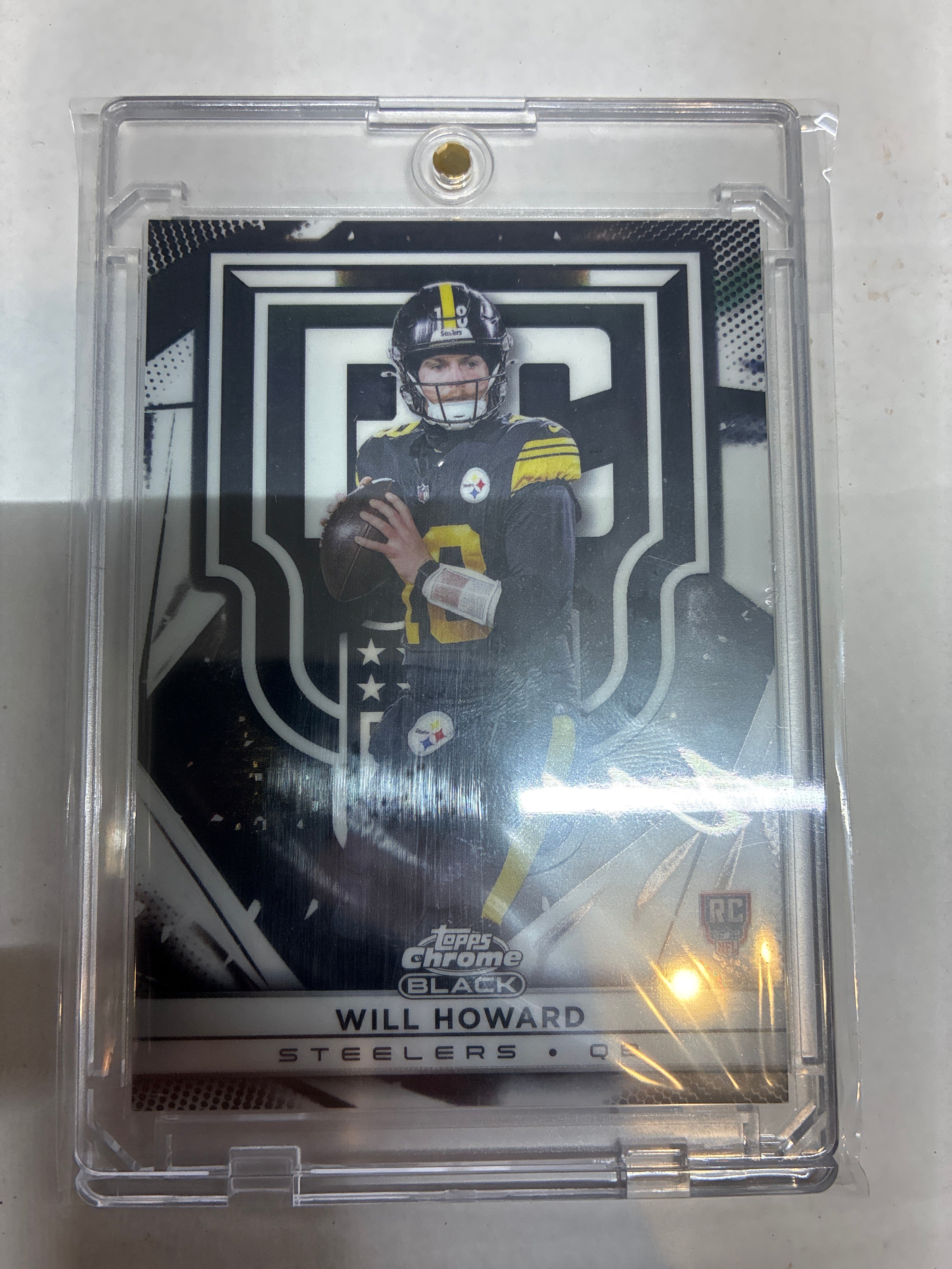 2025 Topps Chrome Black Will Howard RV-25 Rookie Variation