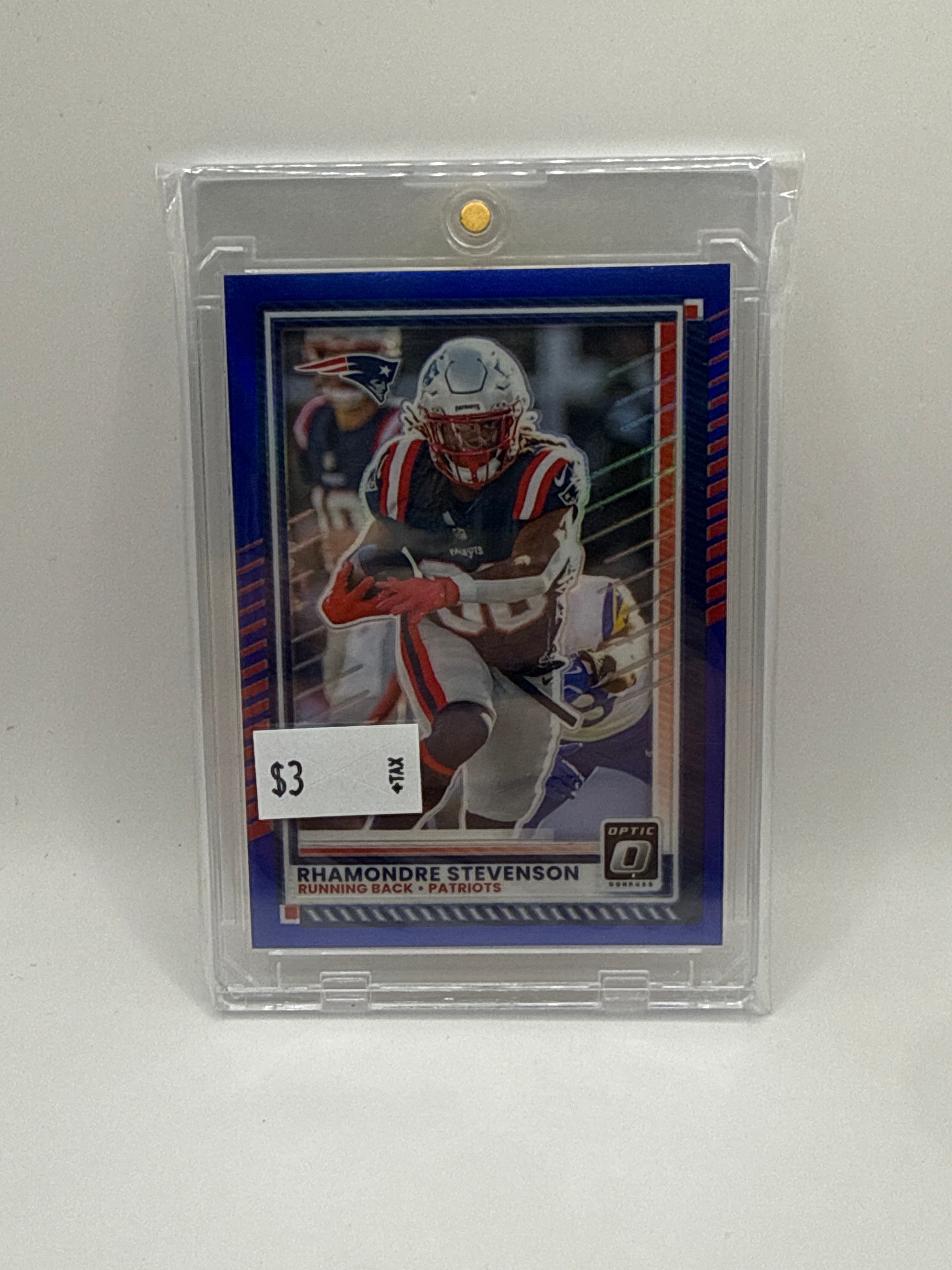 2025 Donruss Optic Rhamondre Stevenson Blue 162/249
