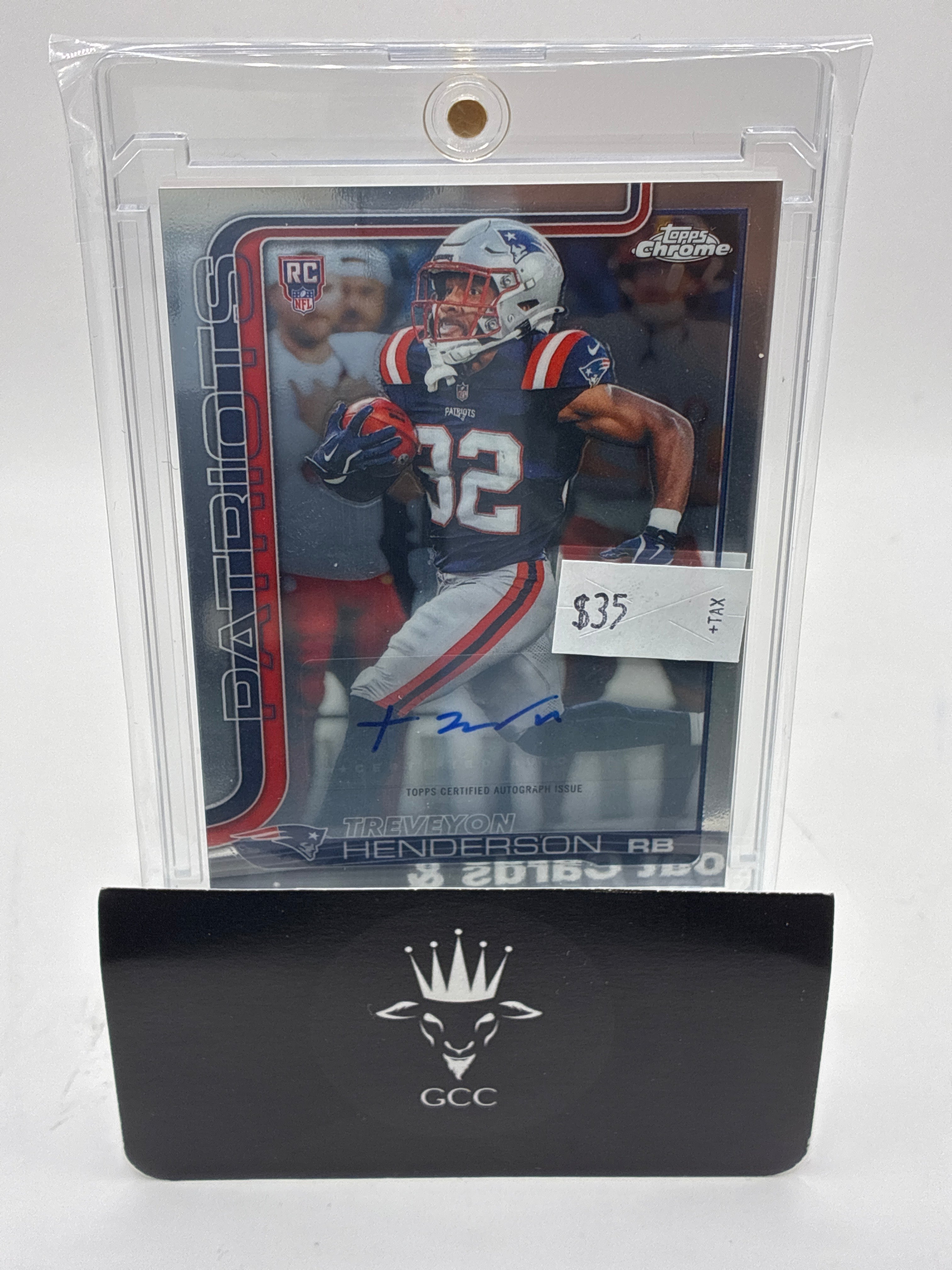 2025 Topps Chrome Rookie Auto TreVeyon Henderson