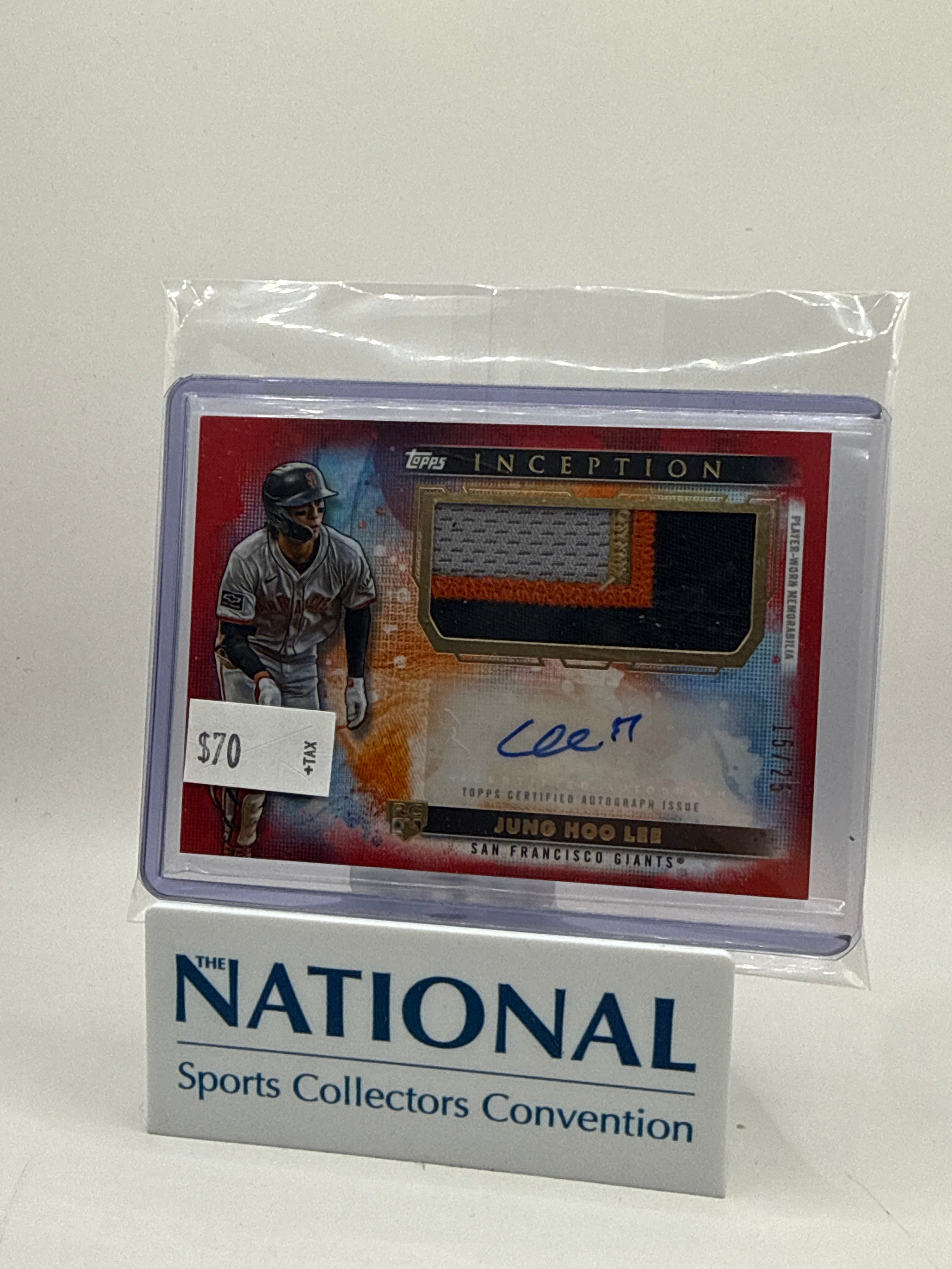 2024 Topps Inception Jung Hoo Lee RPA Red 15/25