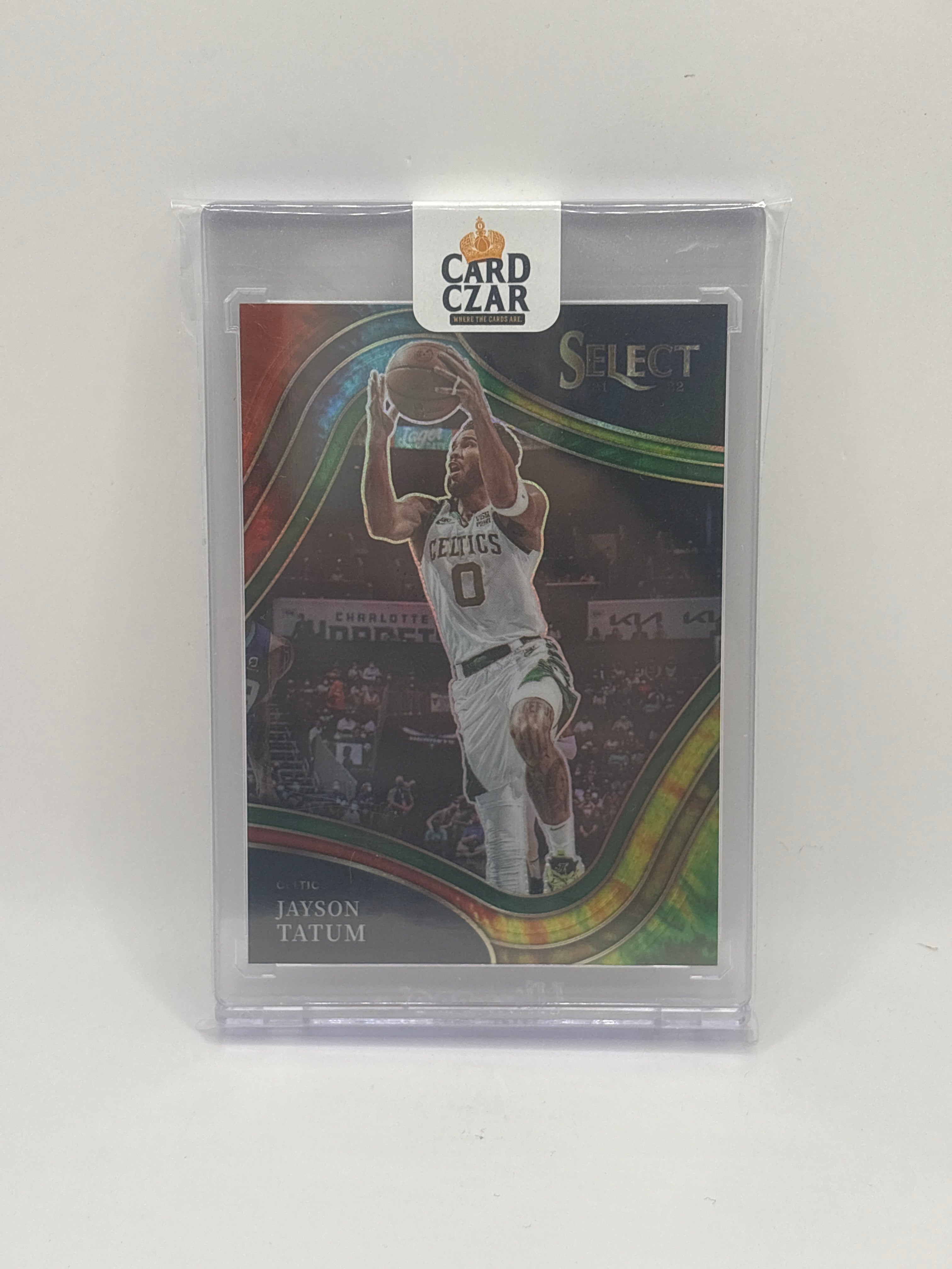 2021-22 Panini Select Jayson Tatum #206 Rainbow Prizm 14/25