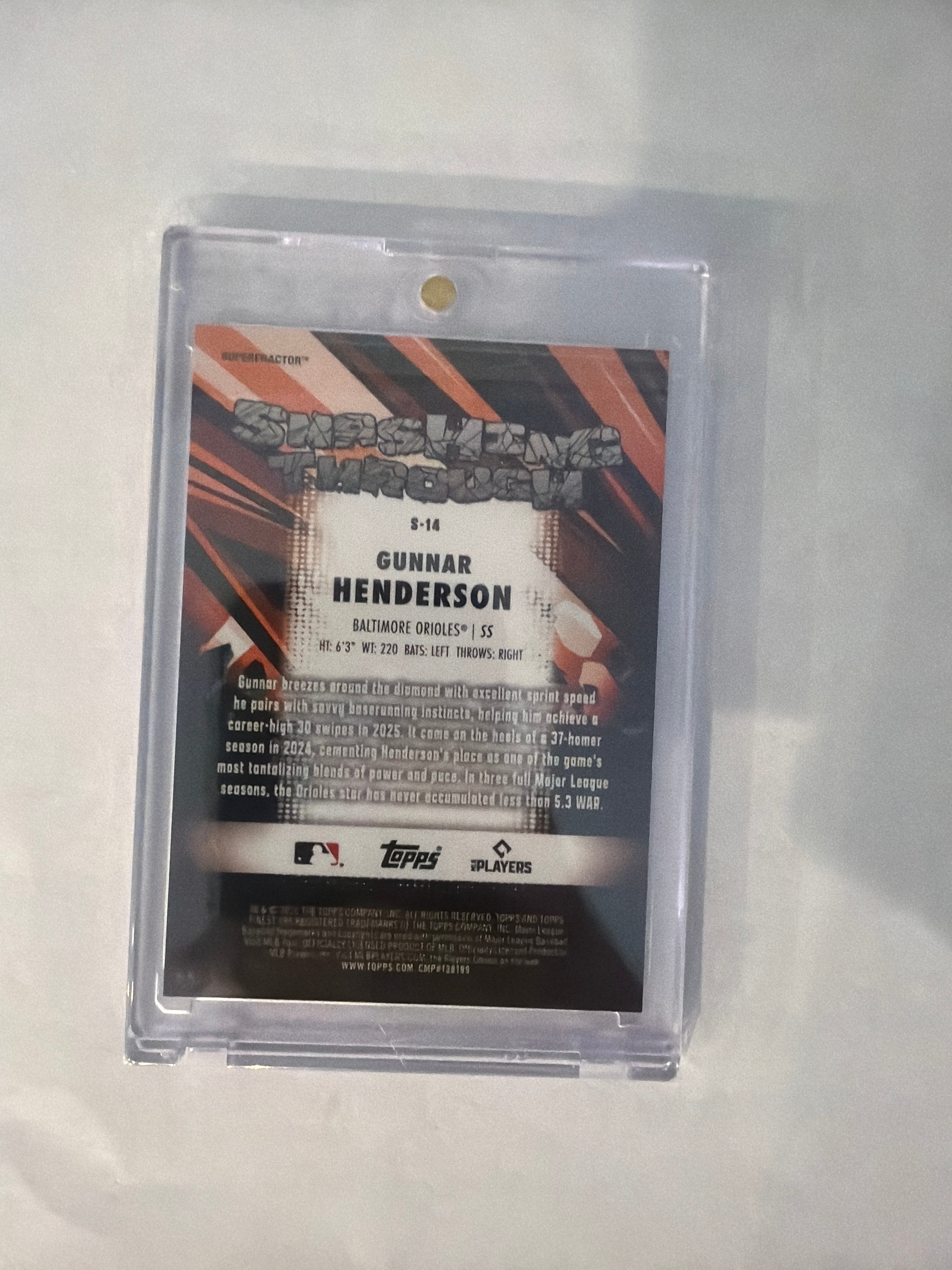 2026 Topps finest Gunnar Henderson 1/1