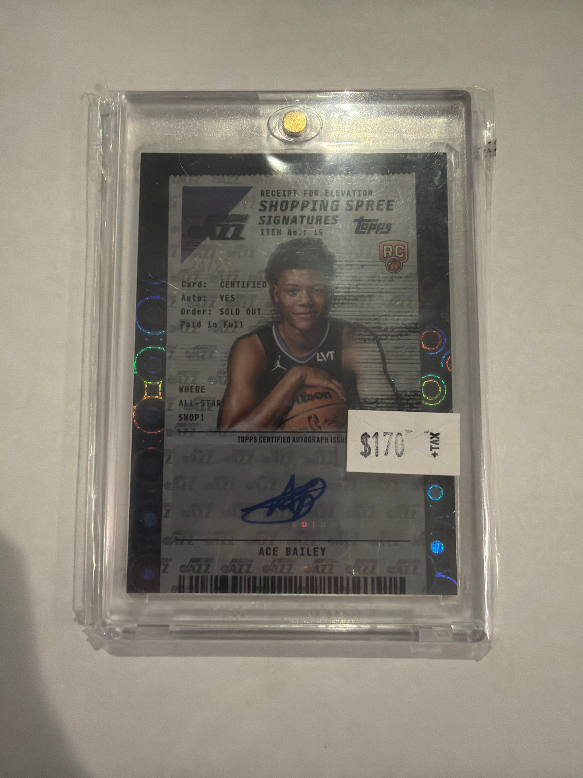 2025 Topps Shopping Spree Signatures 24/25 Ace Bailey