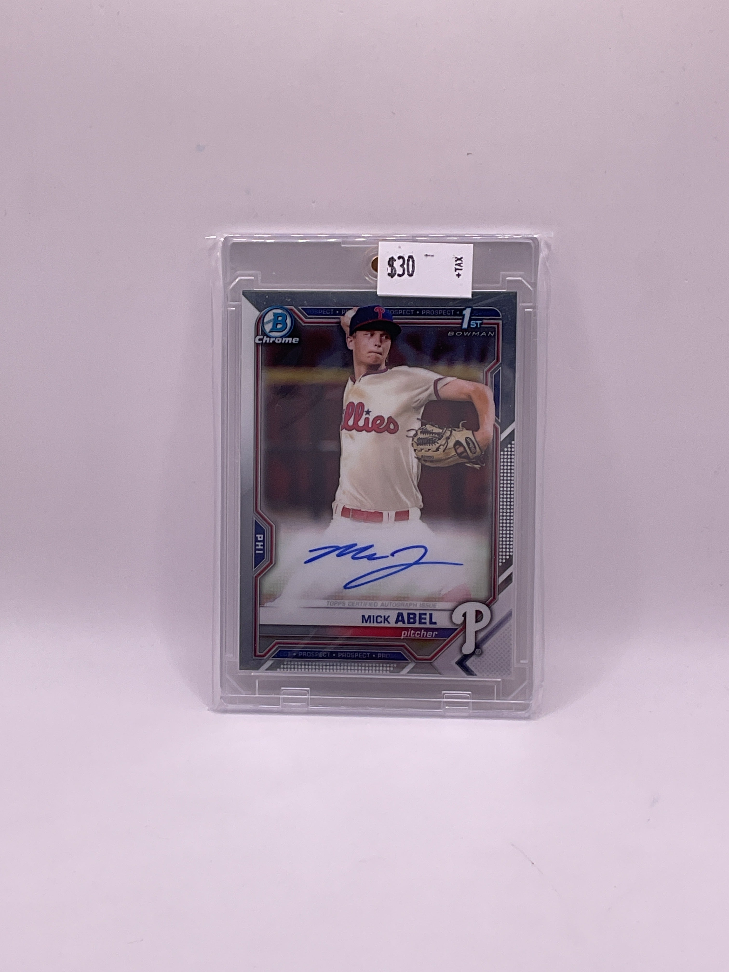 2021 Bowman Chrome Prospects Autographs Mick Abel